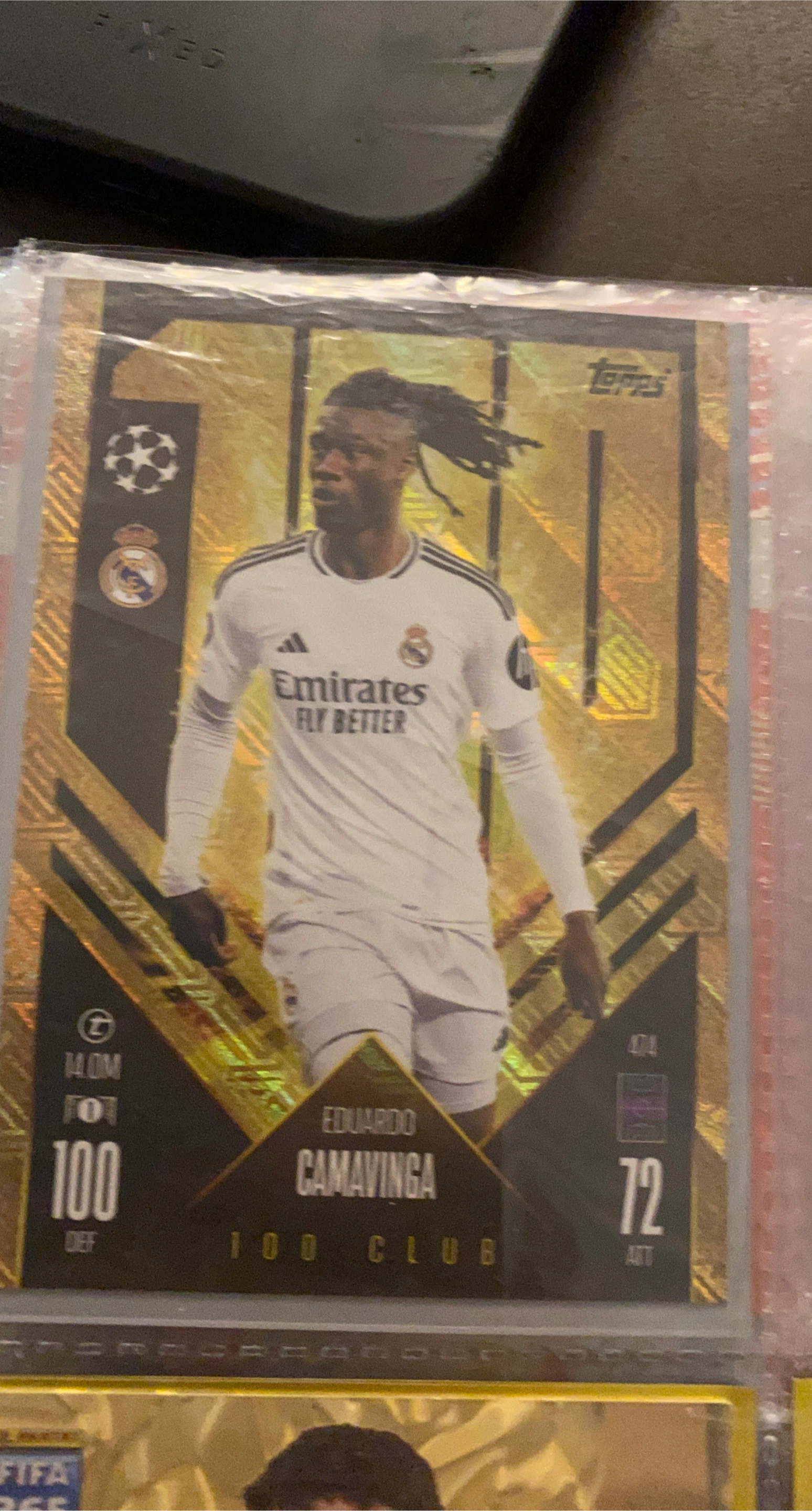 Topps Eduardo Camavinga 100 Club Football Card