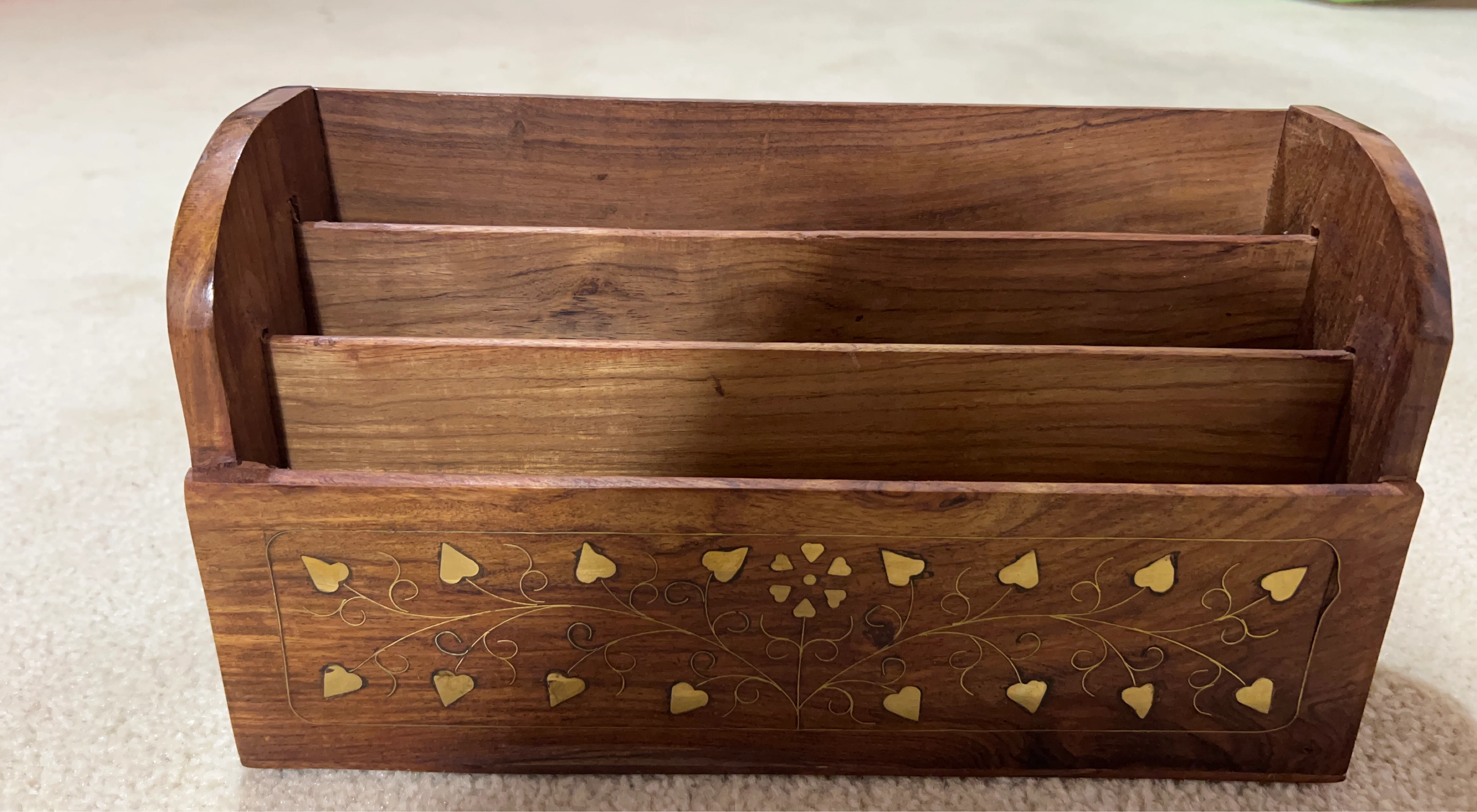 Wooden Desk Organizer Mail Sorter - photo 2