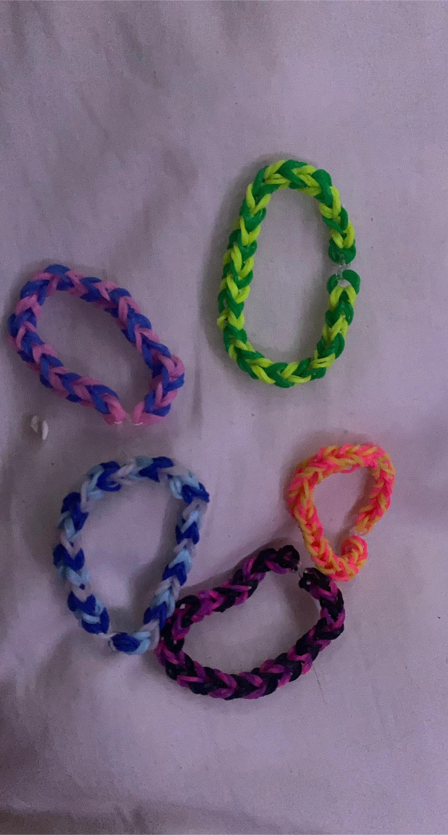 Handmade Loom Band Bracelets (Set of 5)