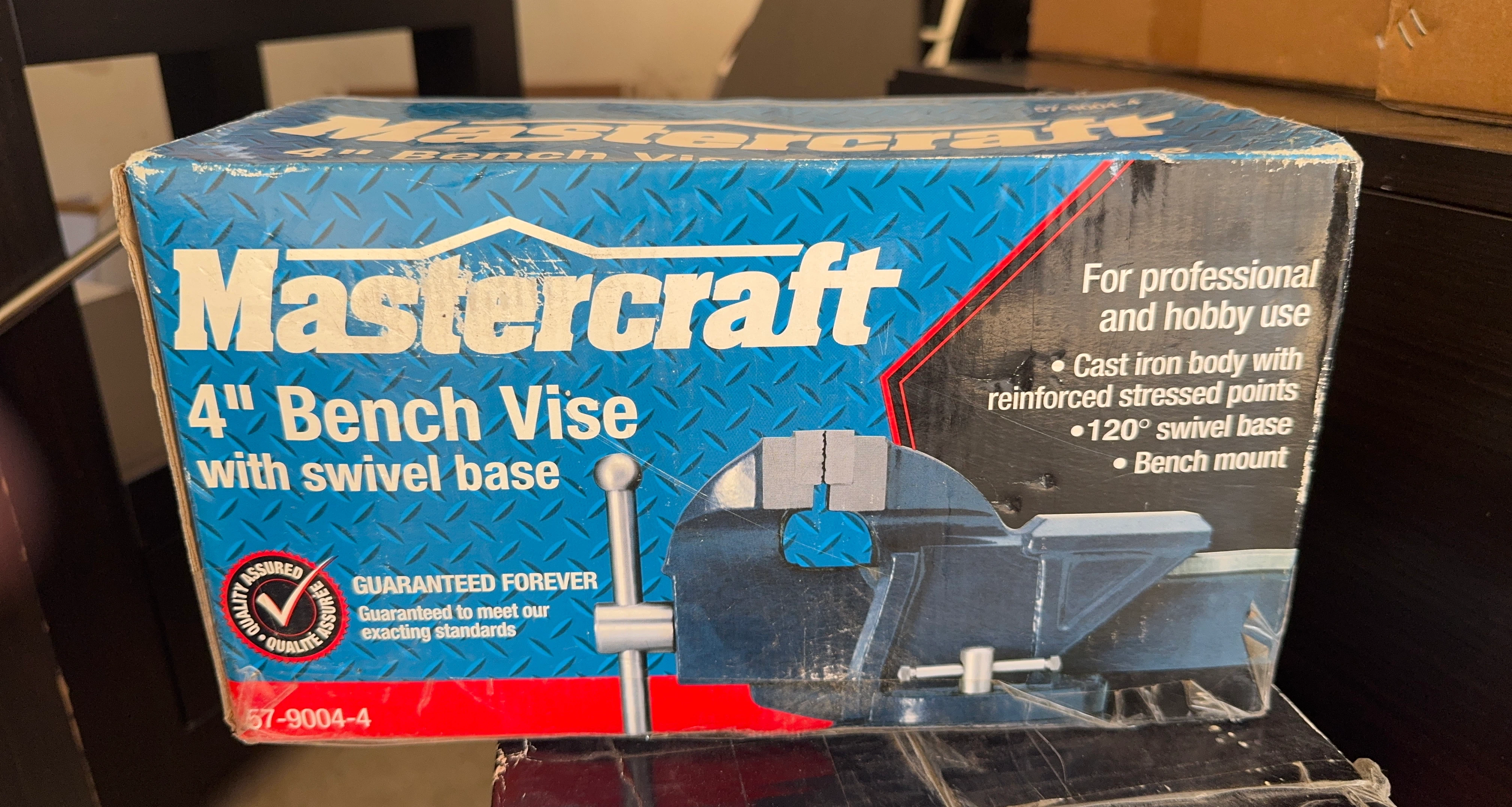 Mastercraft 4" Bench Vise with Swivel Base