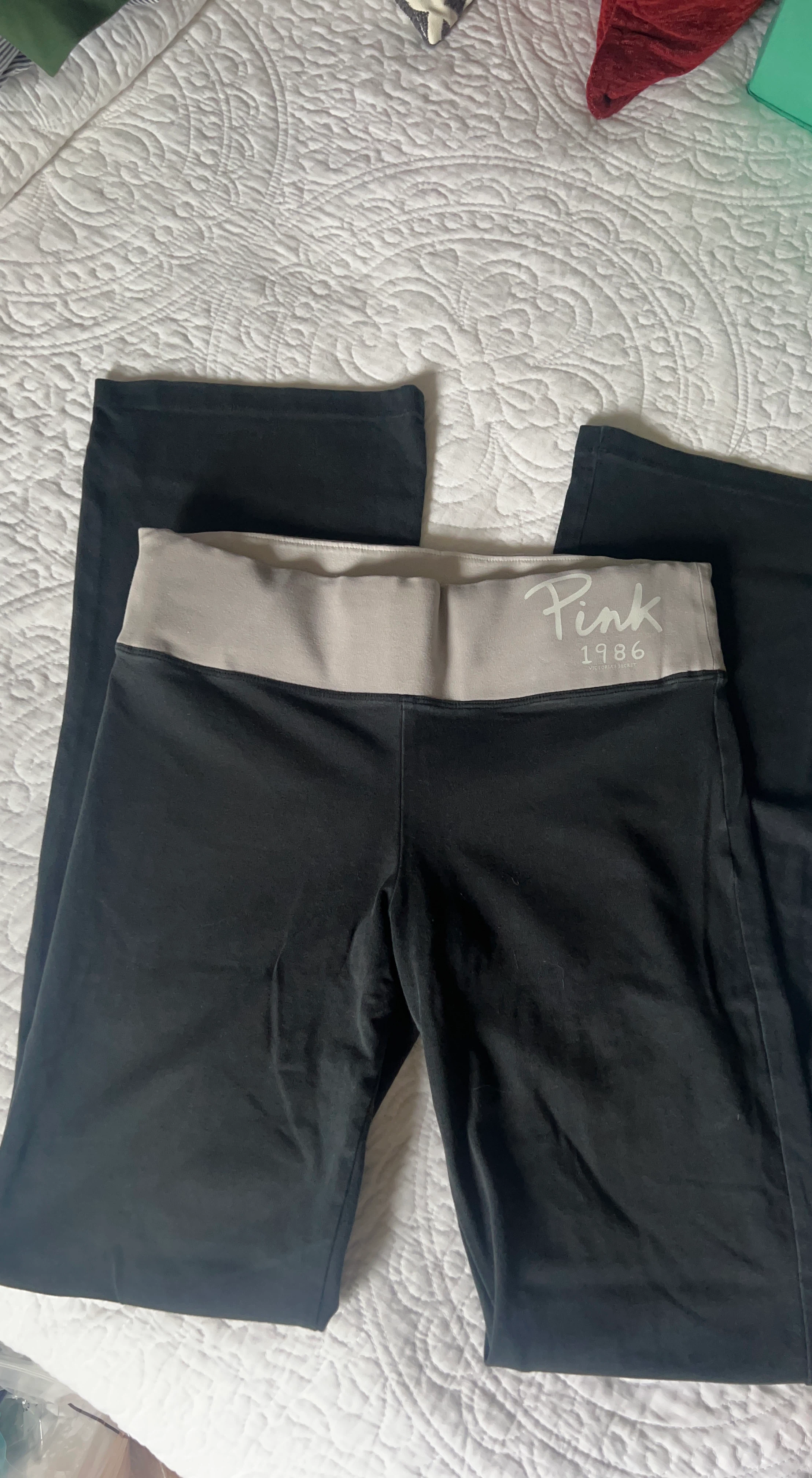 Victoria's Secret Pink Black Yoga Pants