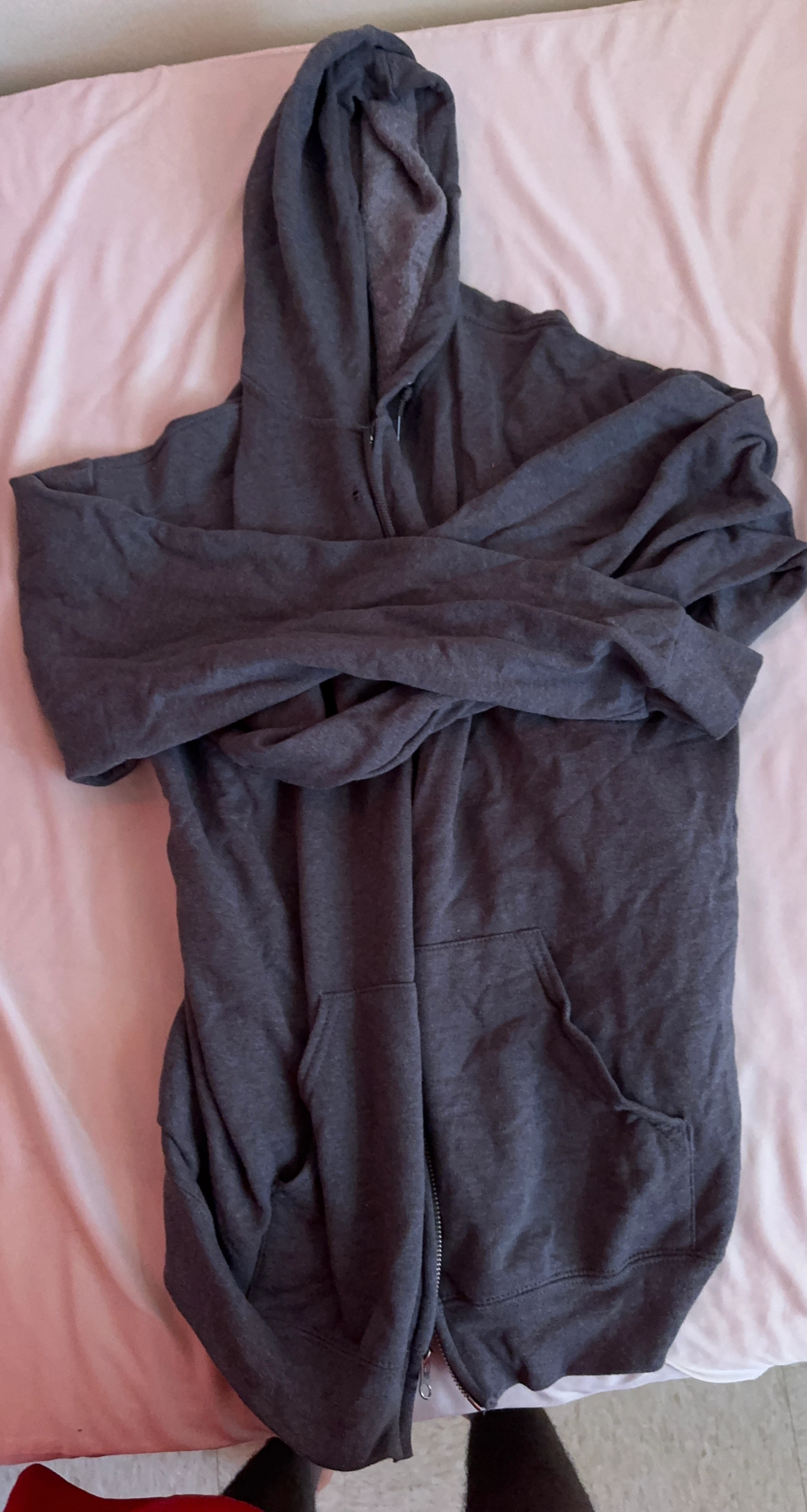 Dark Gray Zip-Up Hoodie
