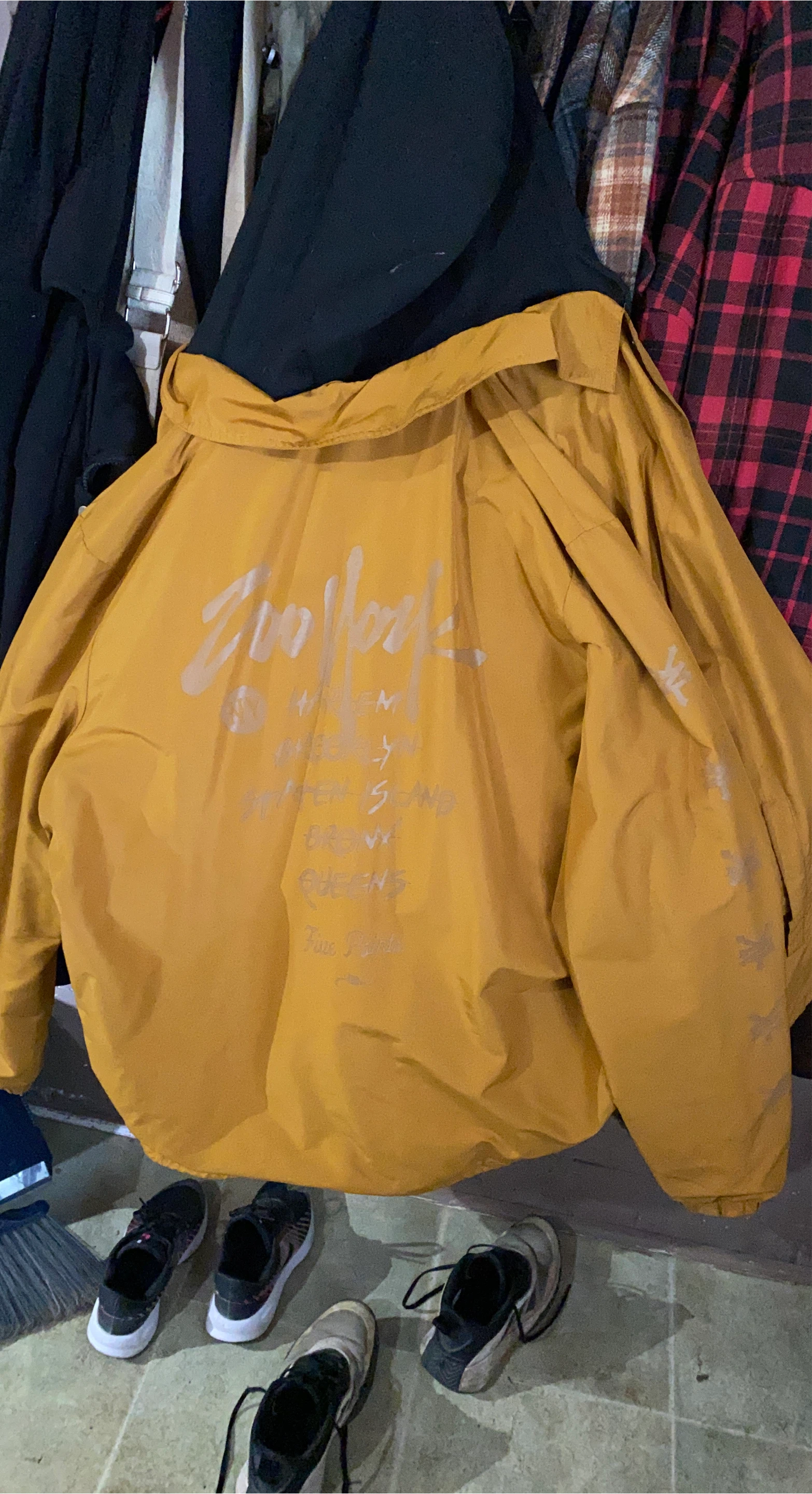 Stussy Yellow Hooded Jacket