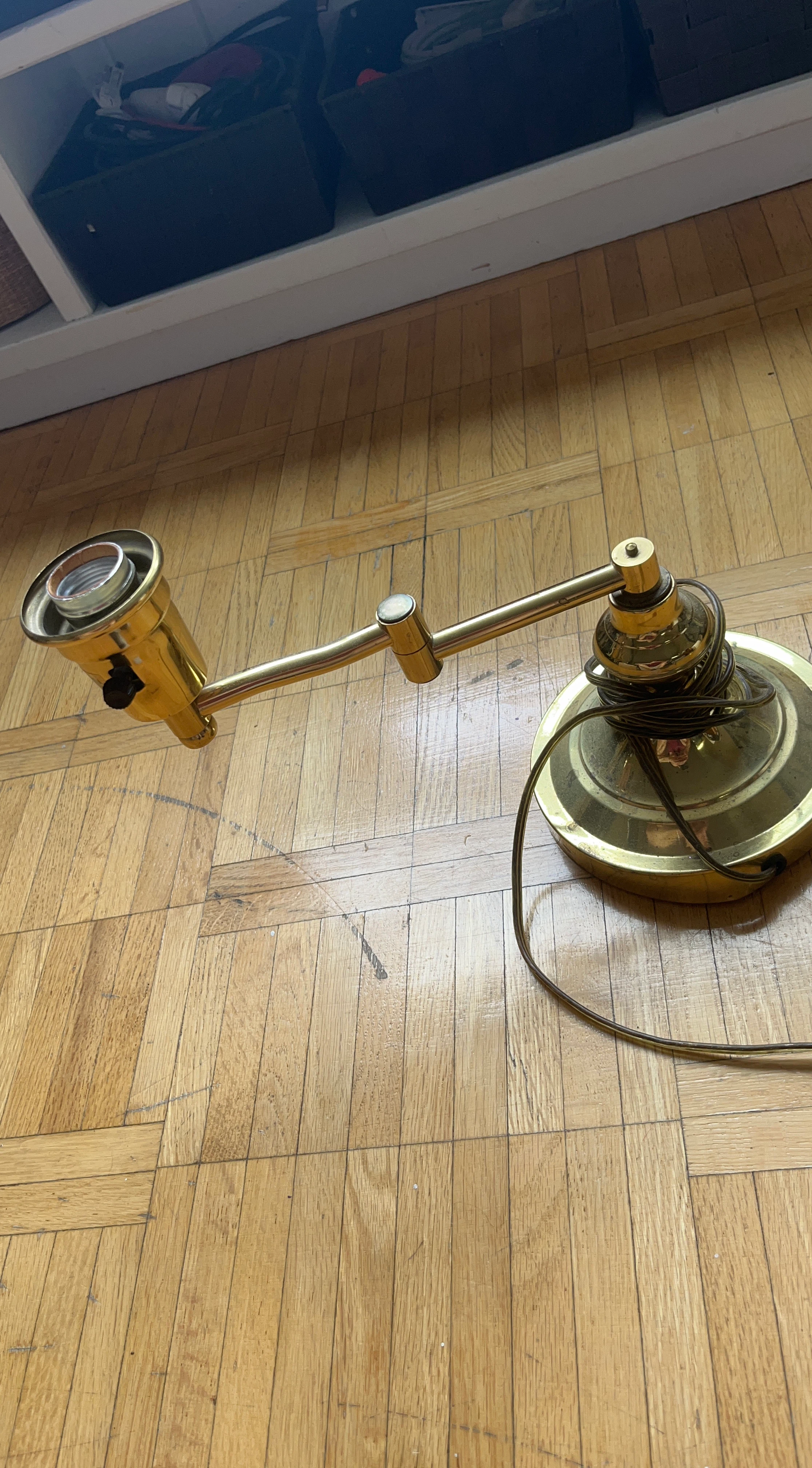 Brass Swing Arm Desk Lamp