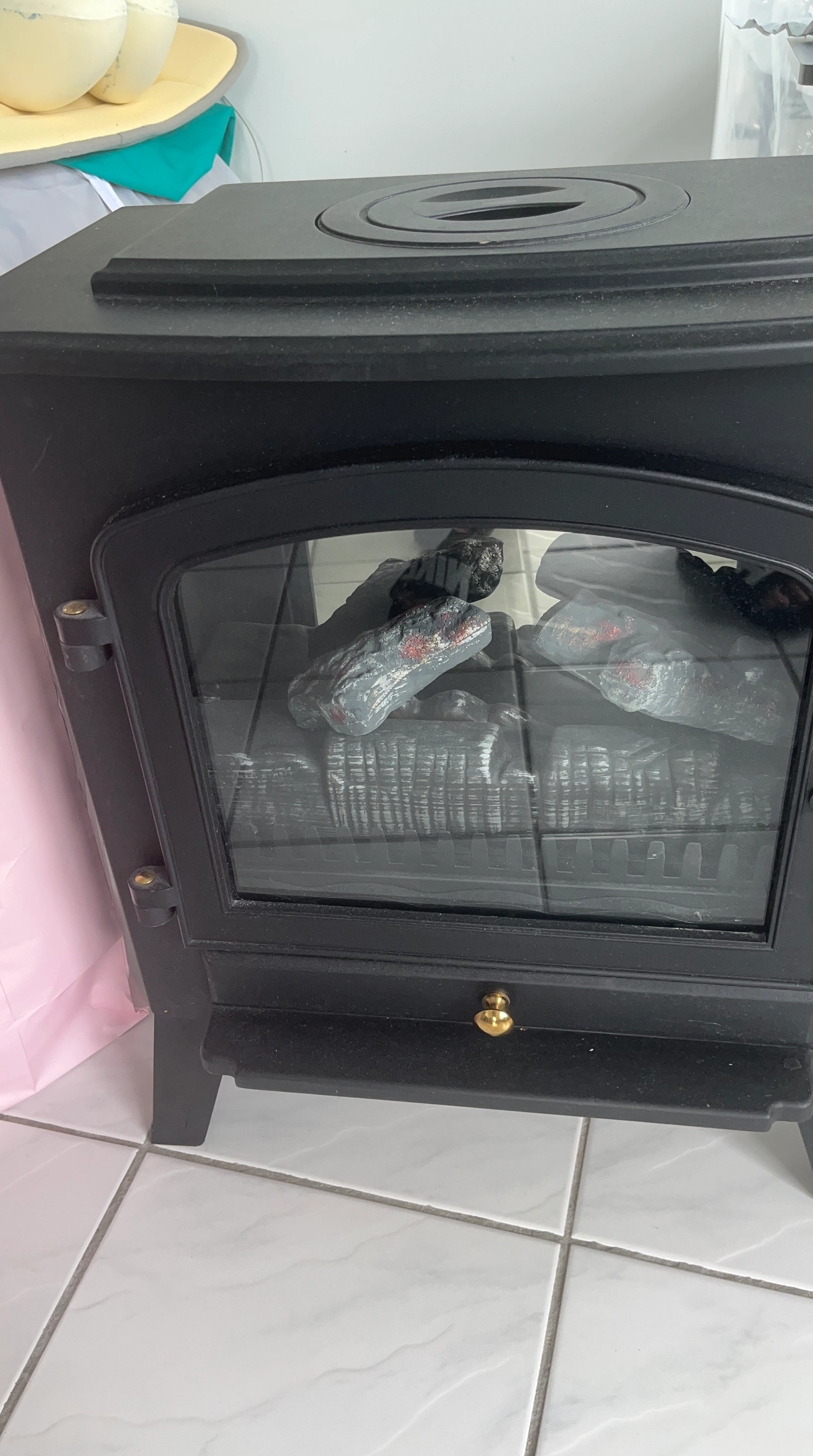 Black Electric Fireplace Stove