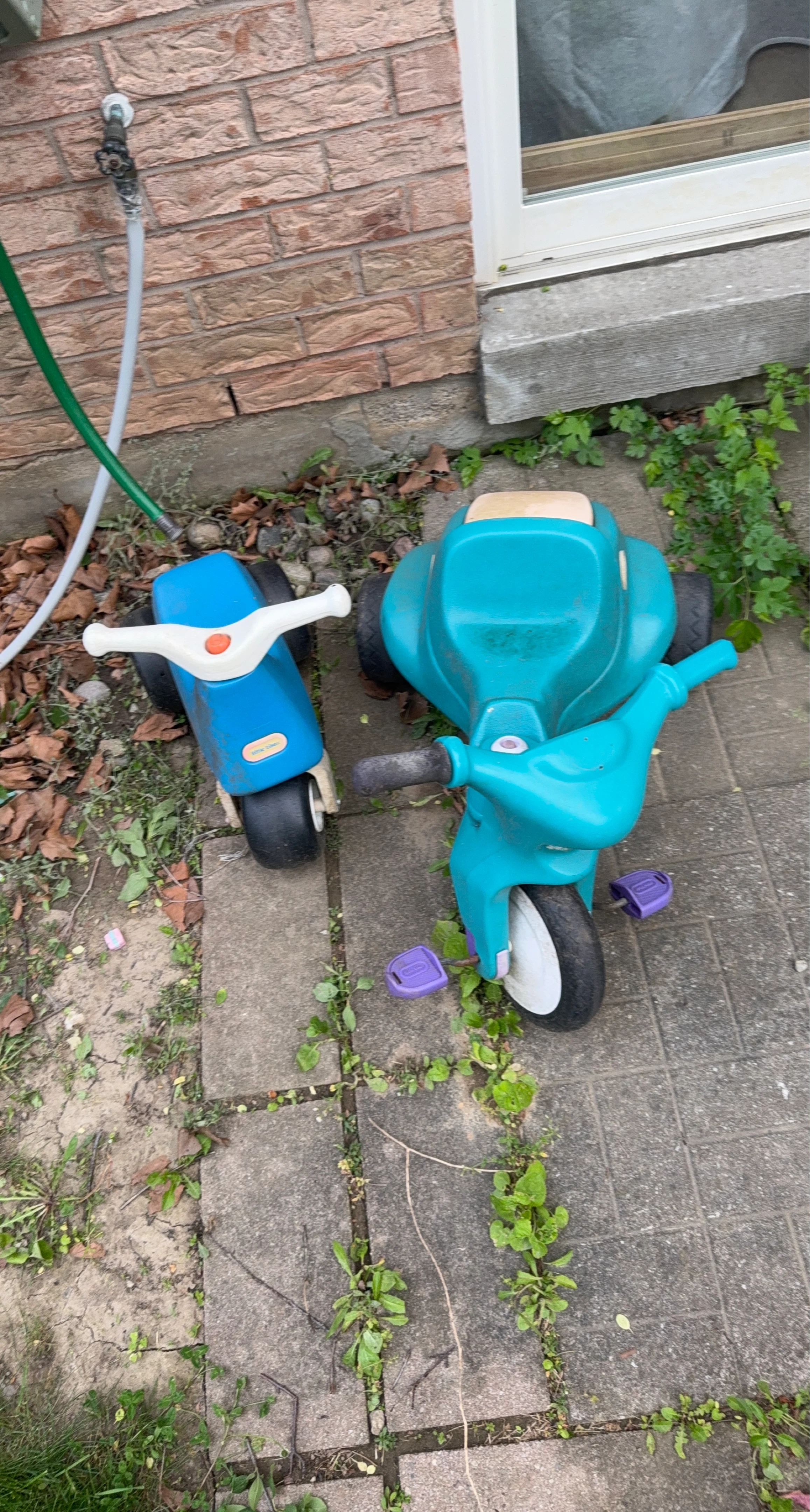 Blue and Teal Ride-On Toys for Kids