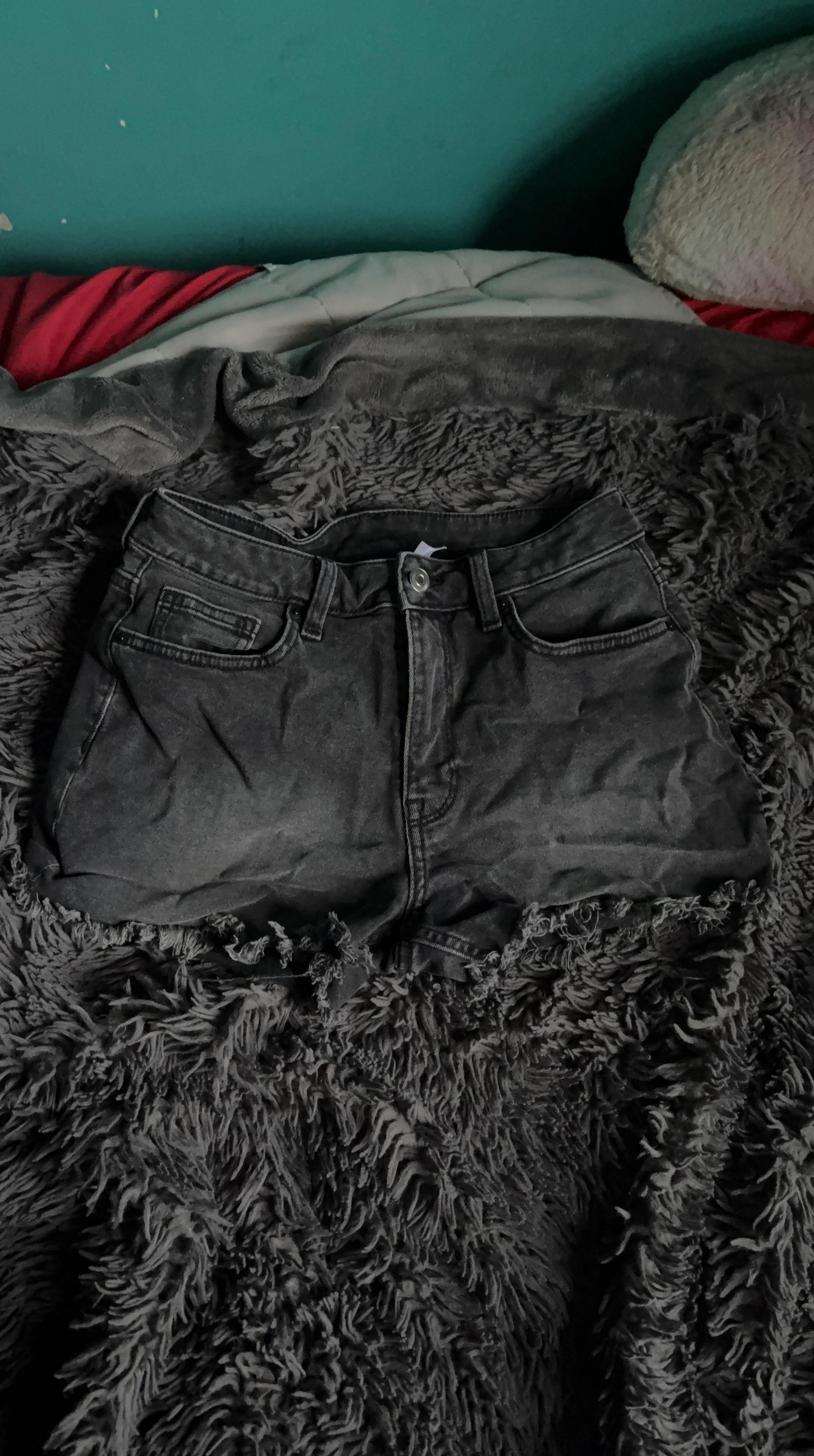 Women's Black Denim Shorts