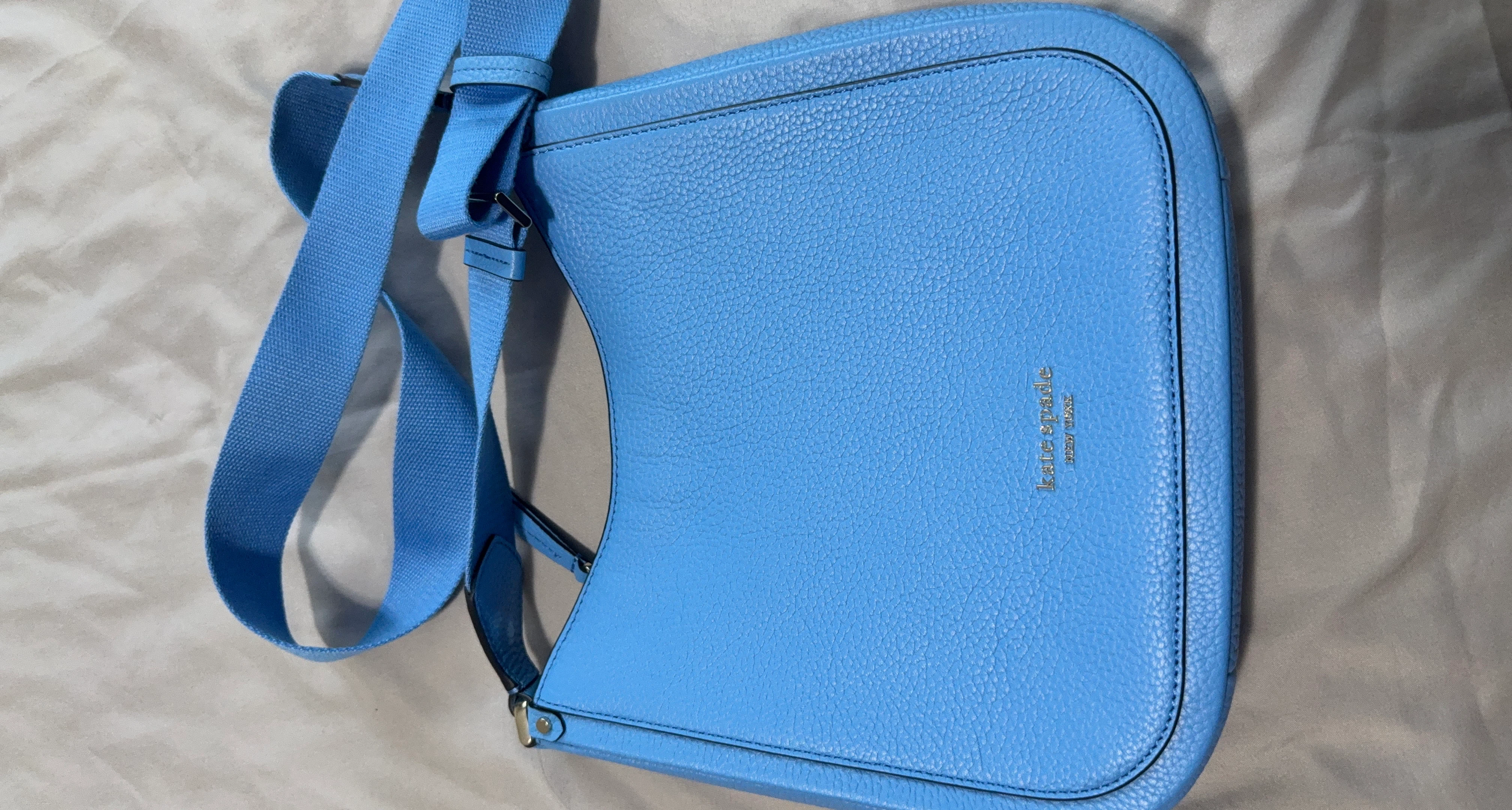 Kate Spade Blue Leather Crossbody Bag