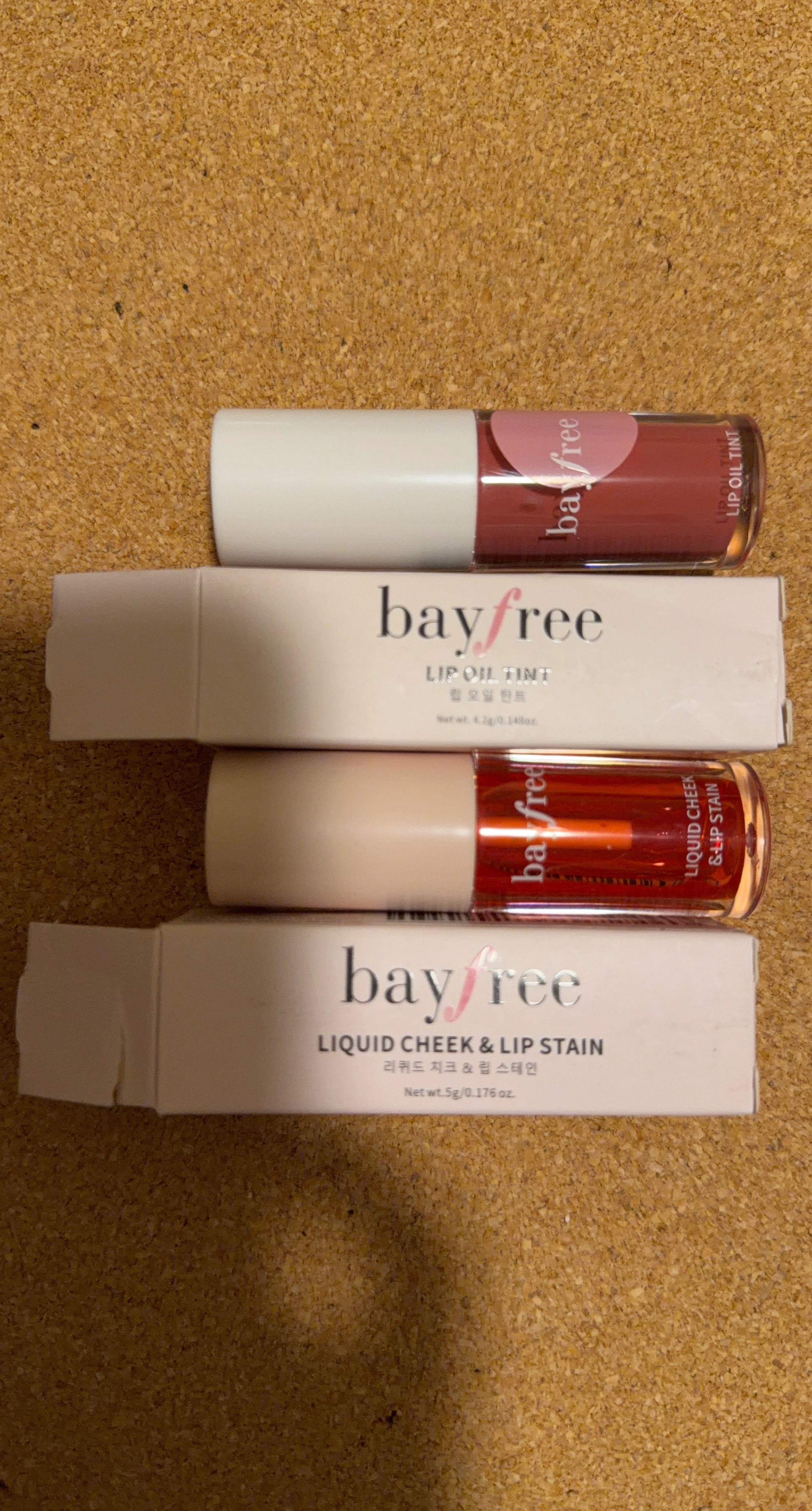 Bayfree Liquid Cheek & Lip Stain and Lip Oil Tint
