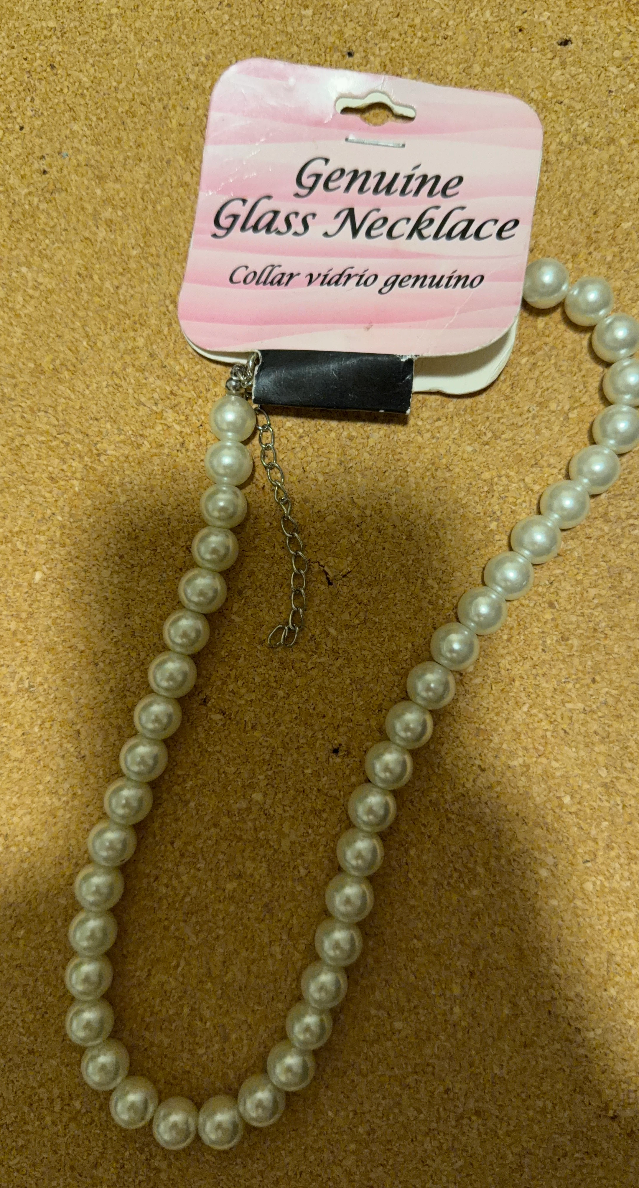 Genuine Glass Pearl Necklace