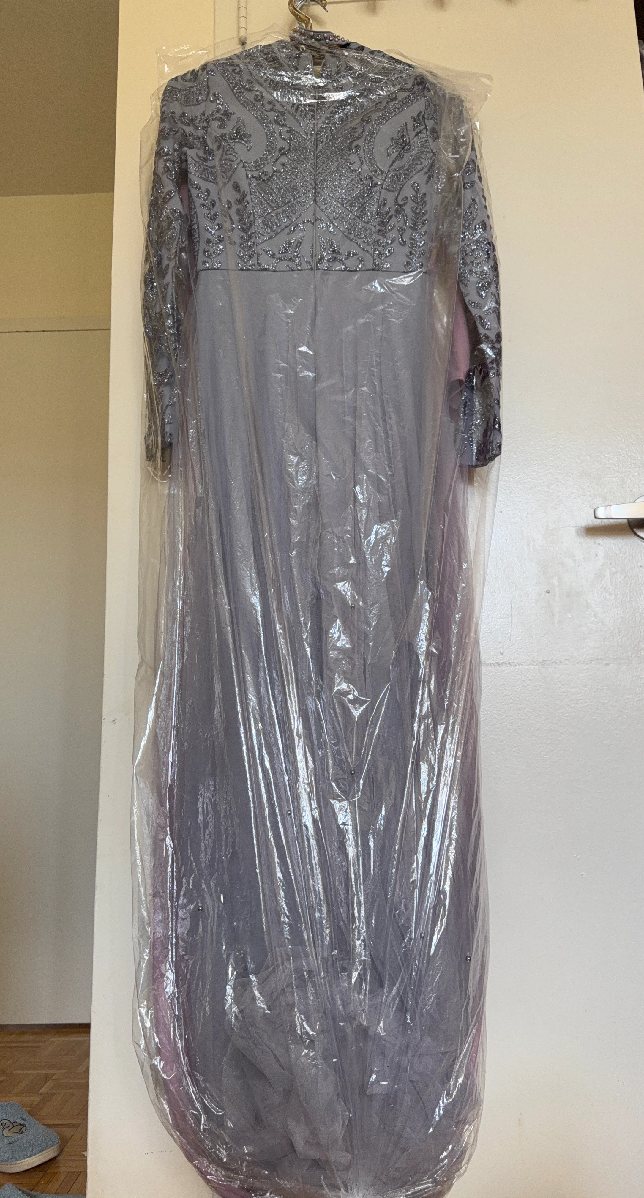 Sparkly Grey Formal Dress