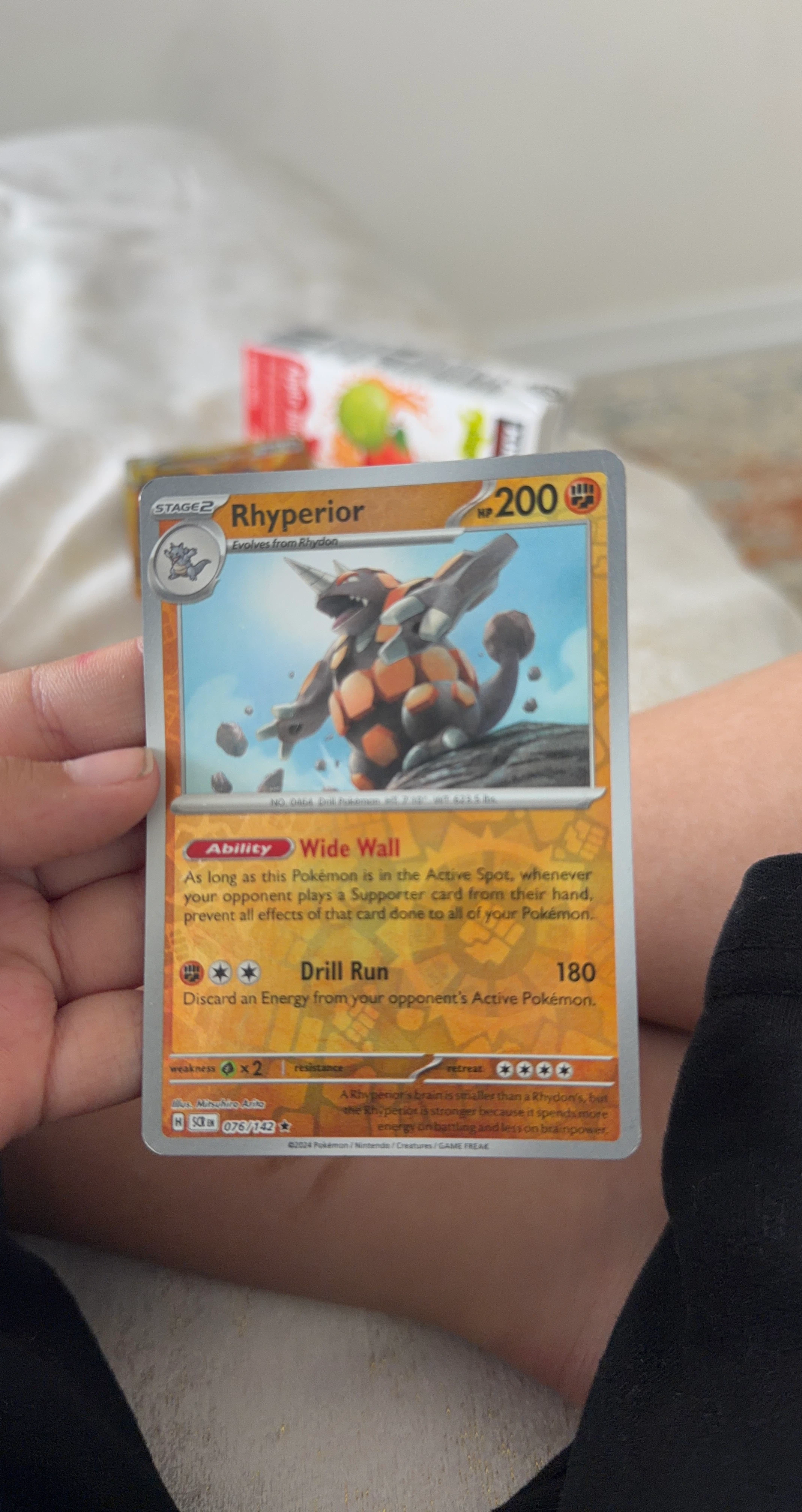 Pokémon Rhyperior Trading Card 076/142