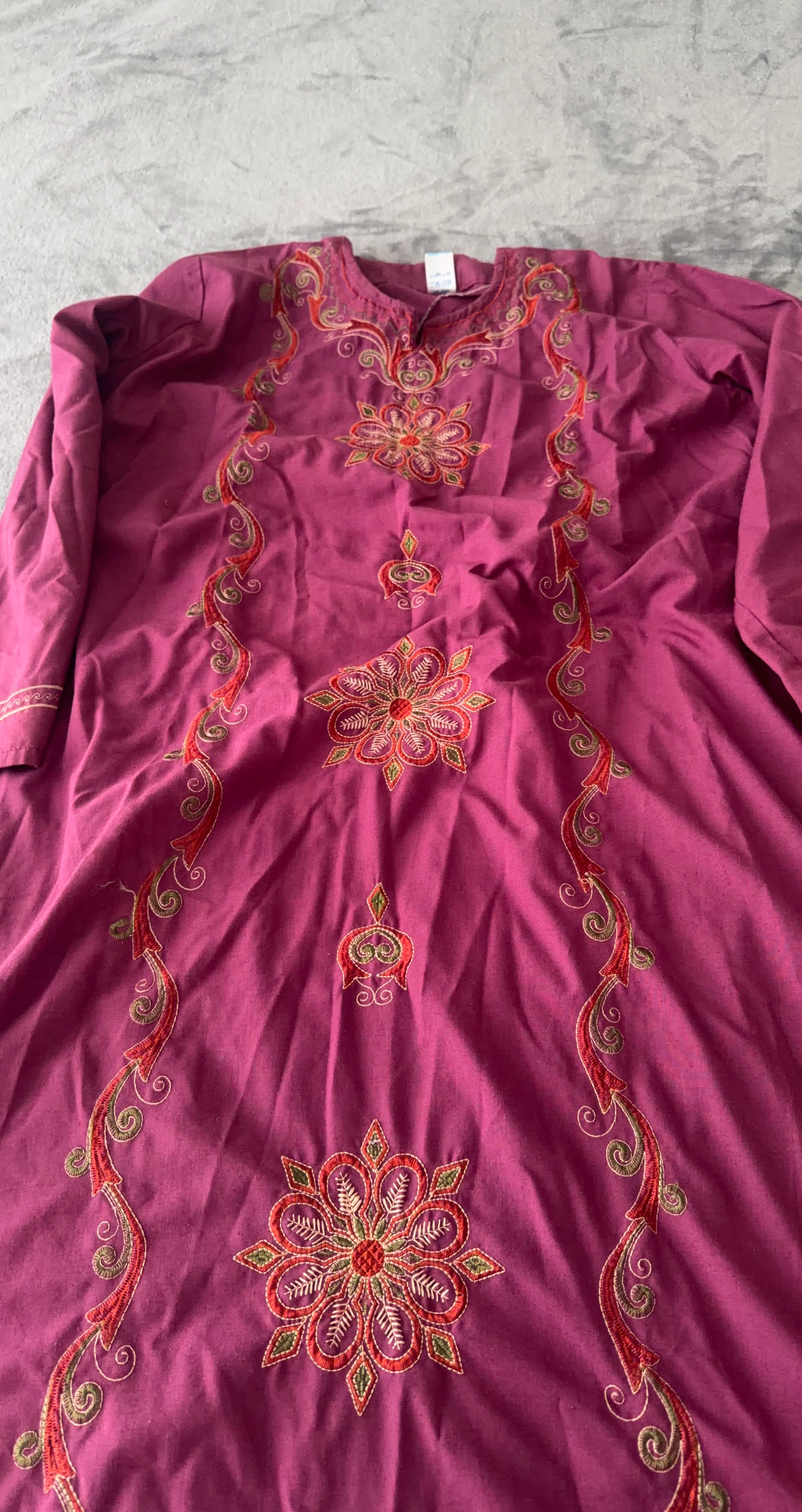 Embroidered Pink Kurti