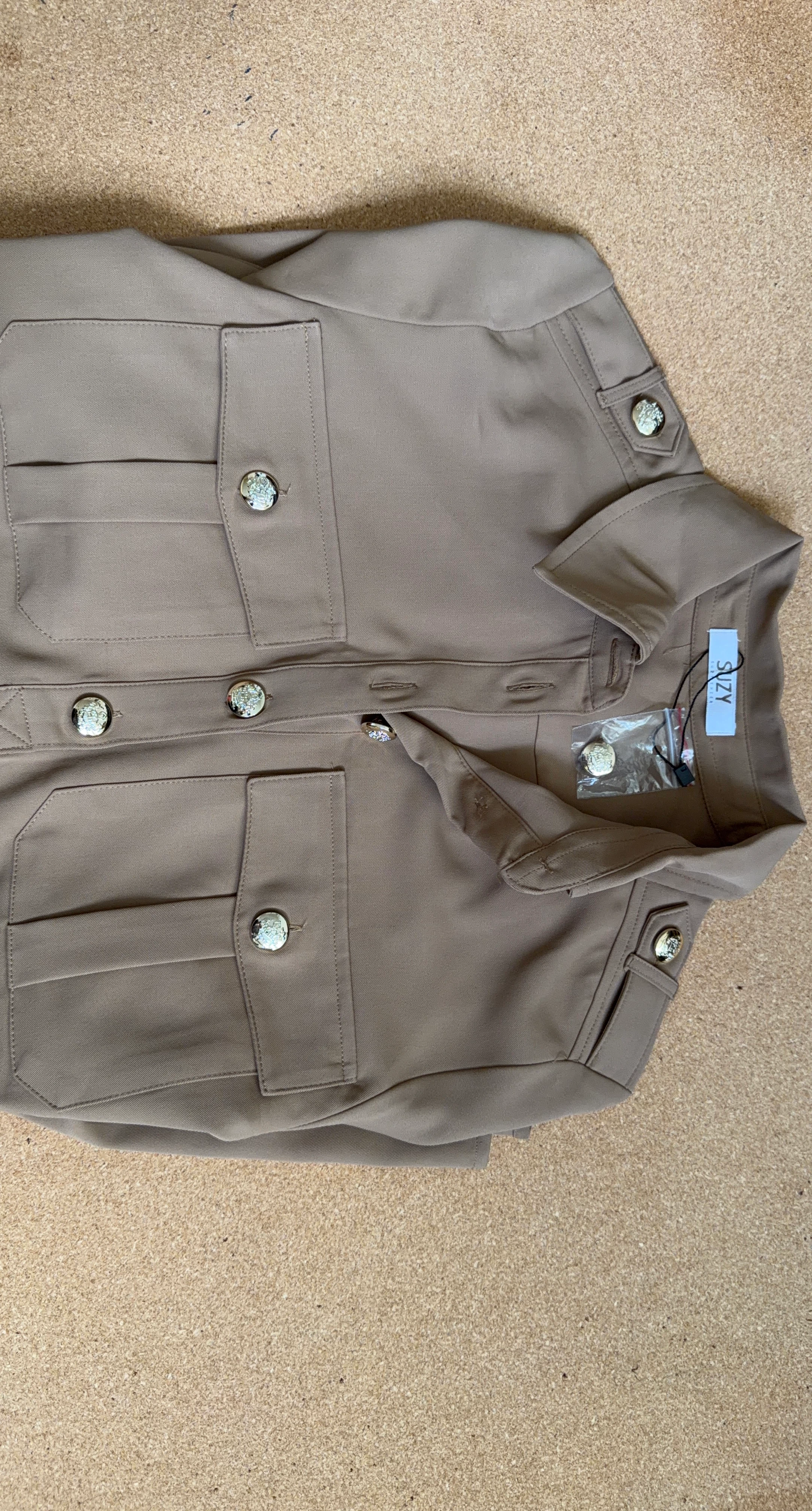 Suzy Shirt Jacket Tan