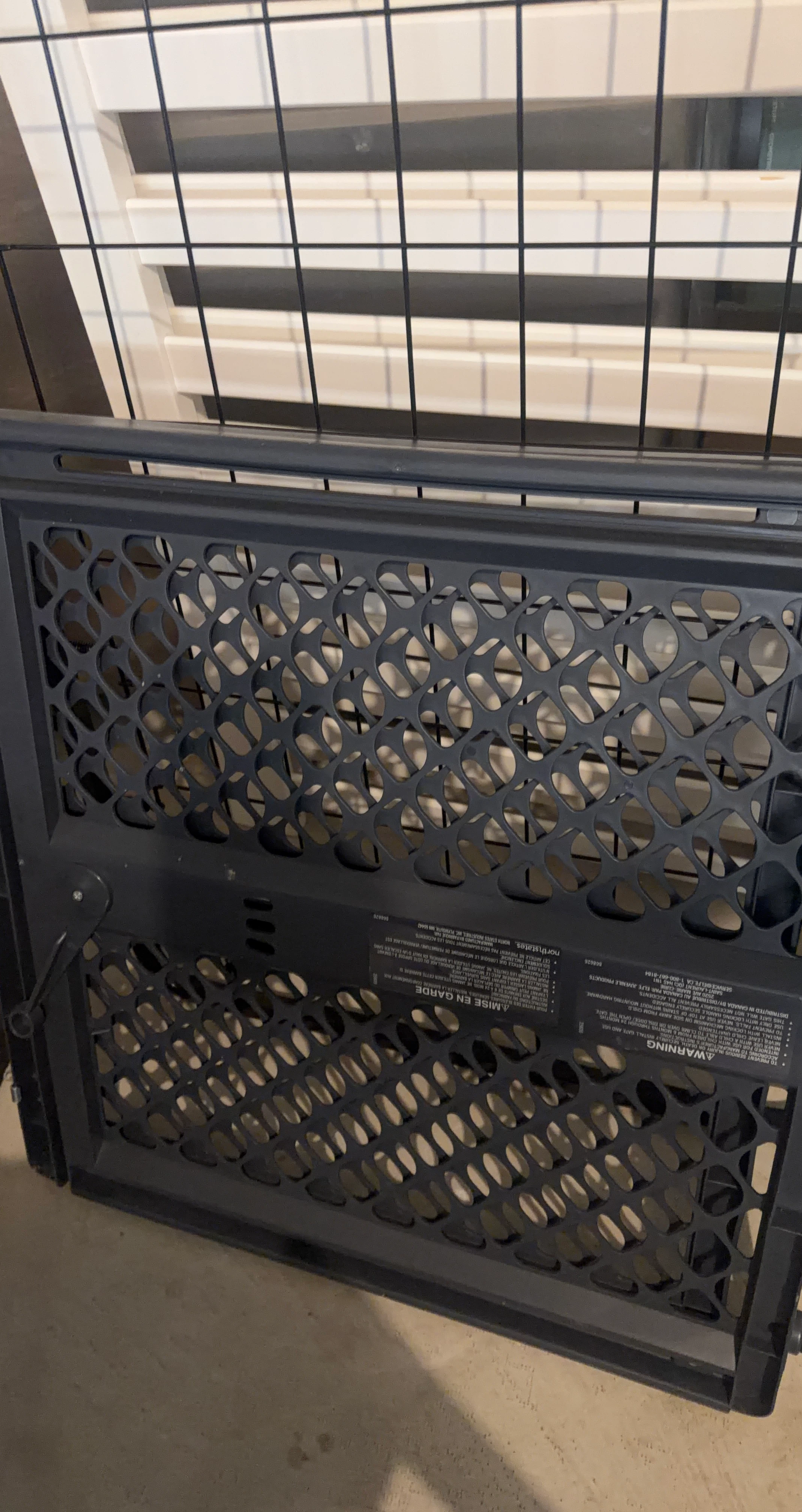 Black Plastic Safety Gate