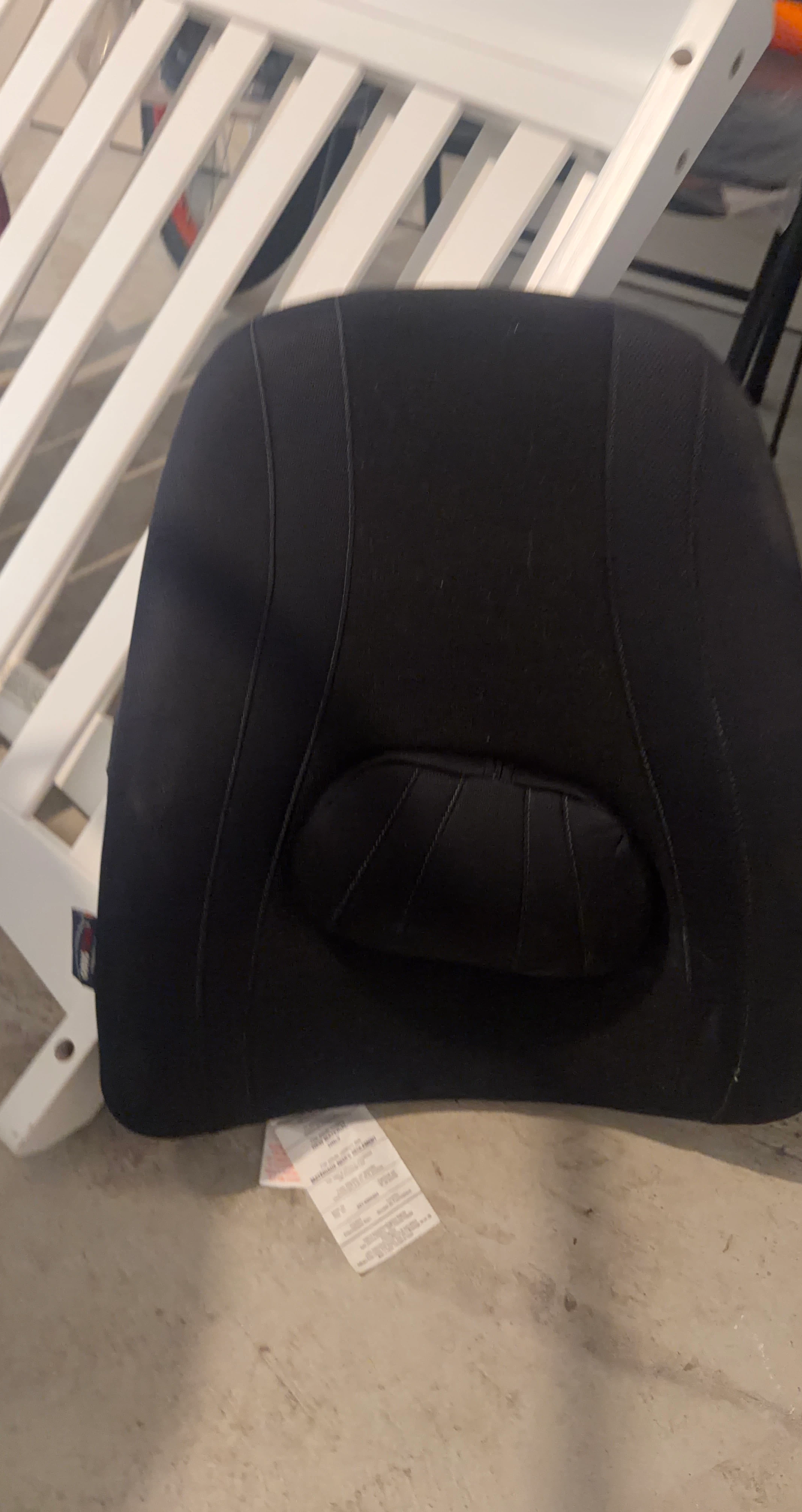 Black Lumbar Support Cushion