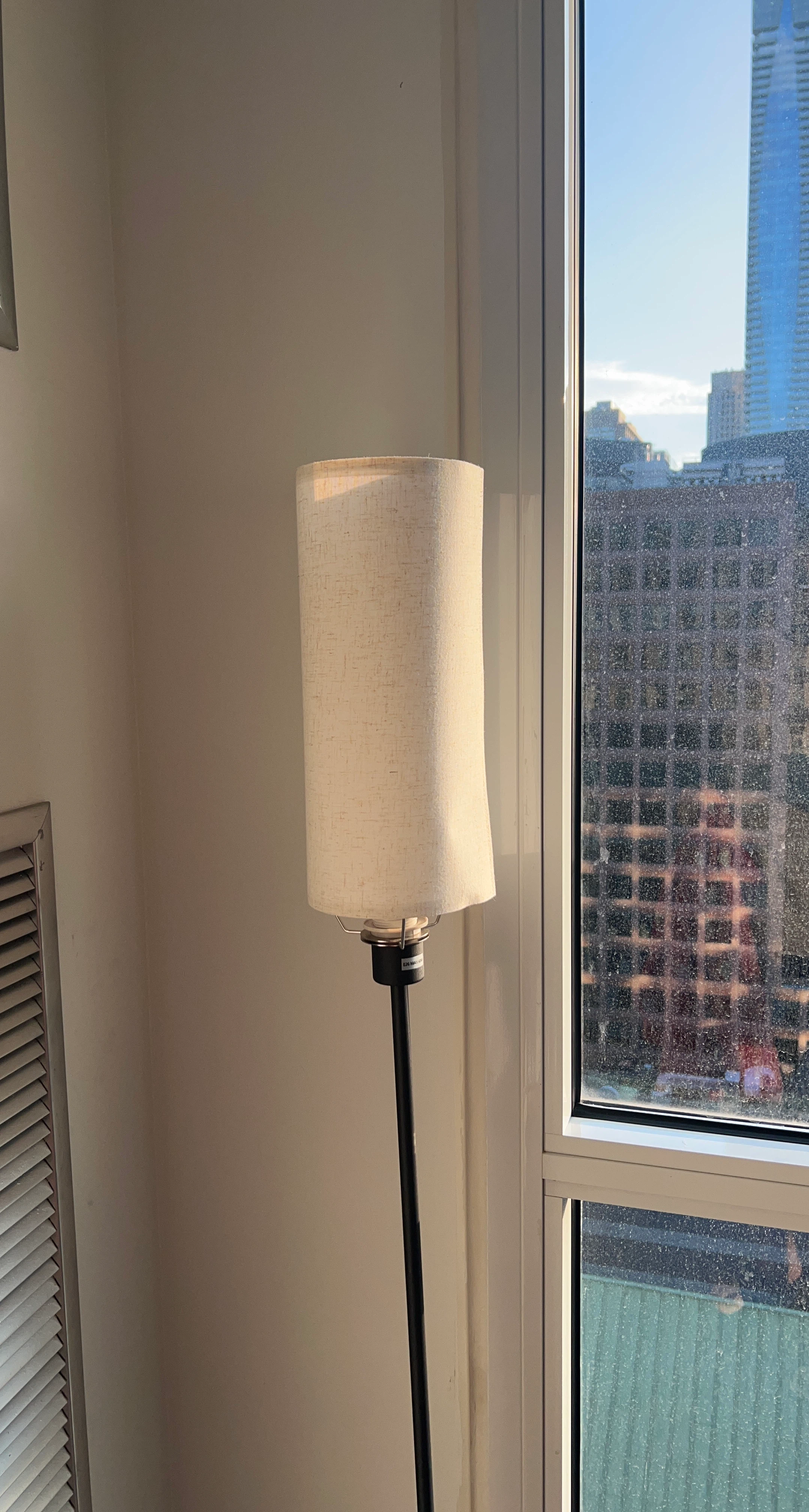 Floor Lamp with Textured Shade