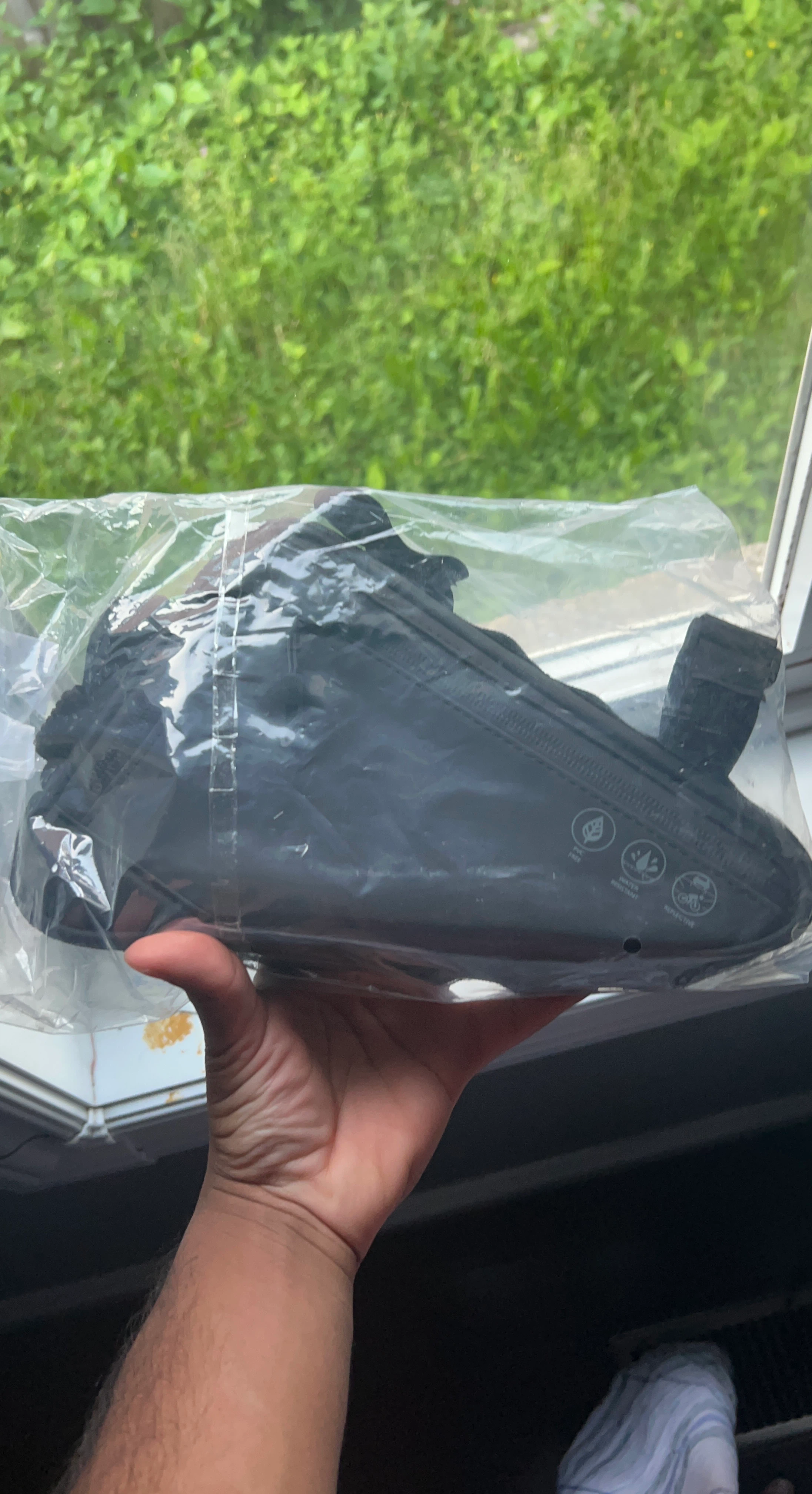 Black Bicycle Frame Bag