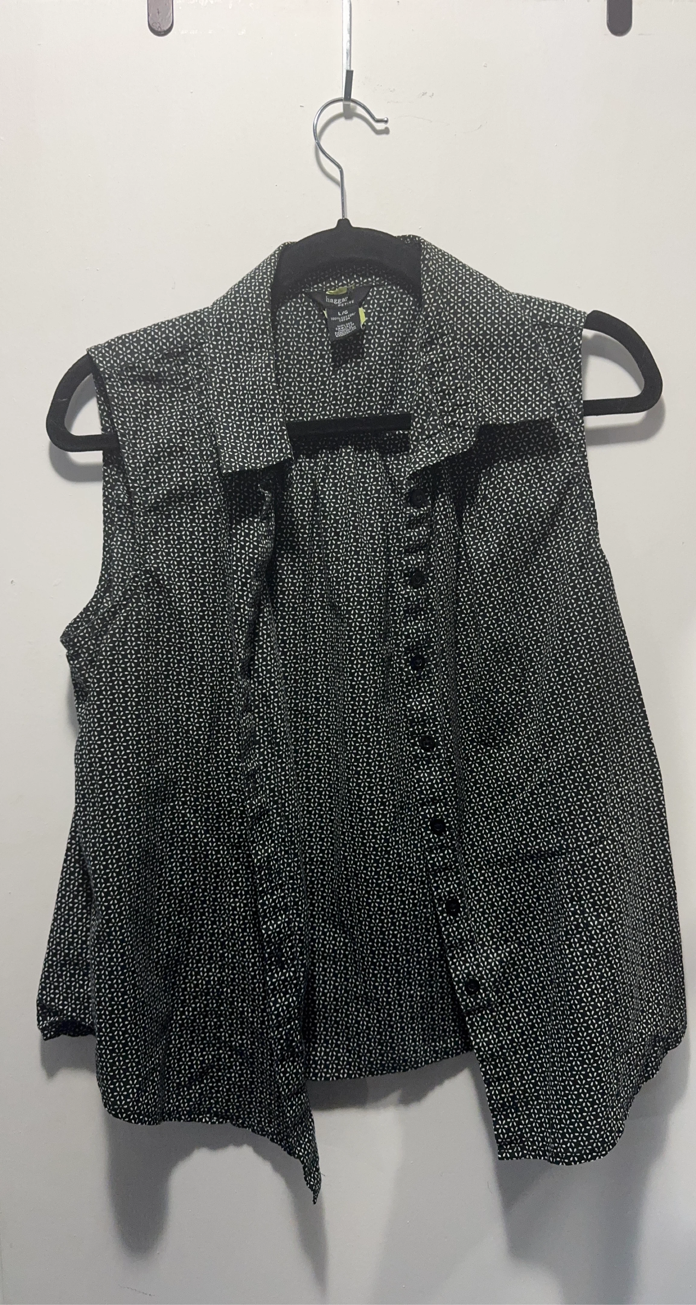 Haggar Petite Sleeveless Blouse L/G