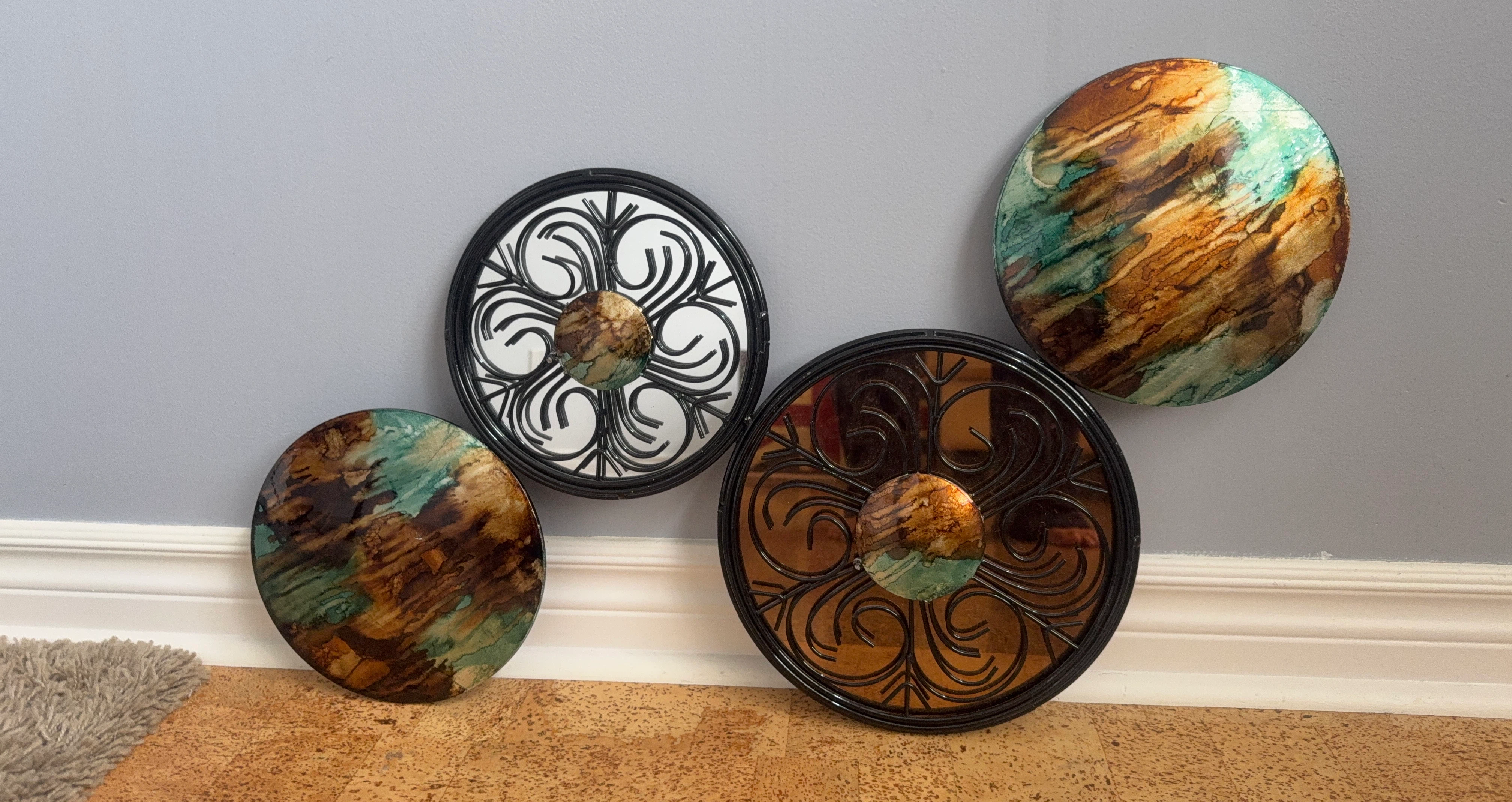 Round Metal Wall Art Decor