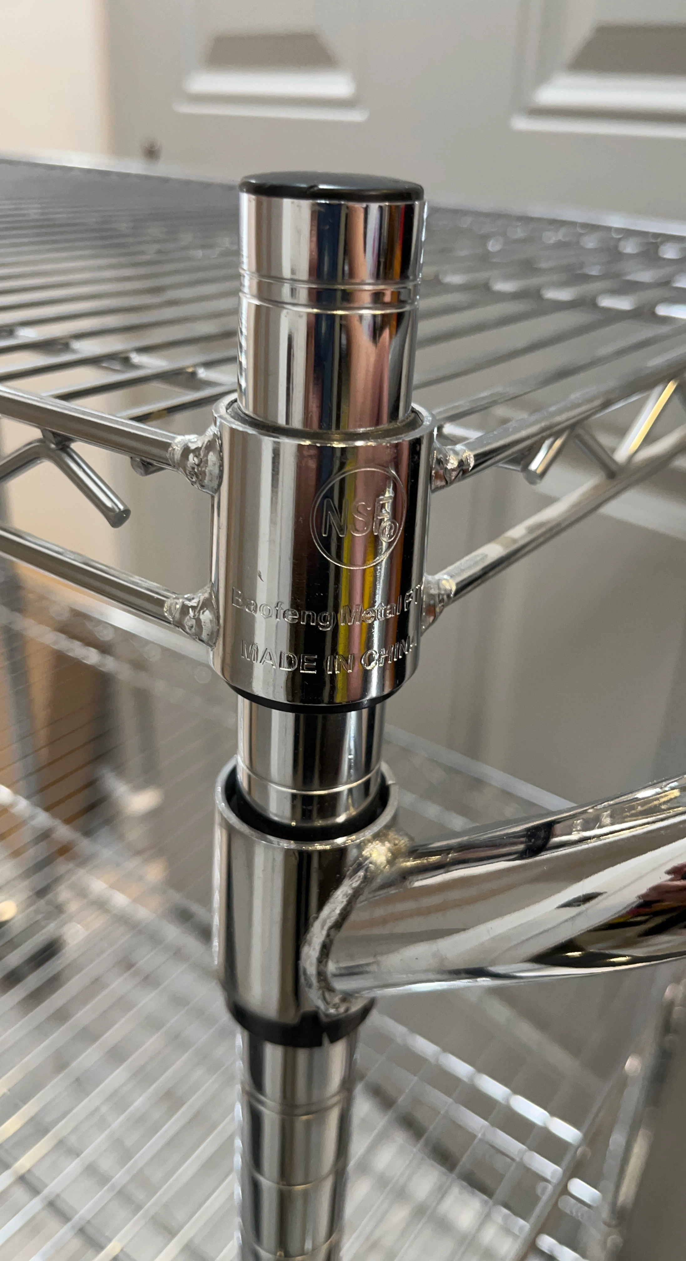 Chrome Wire Shelving Unit