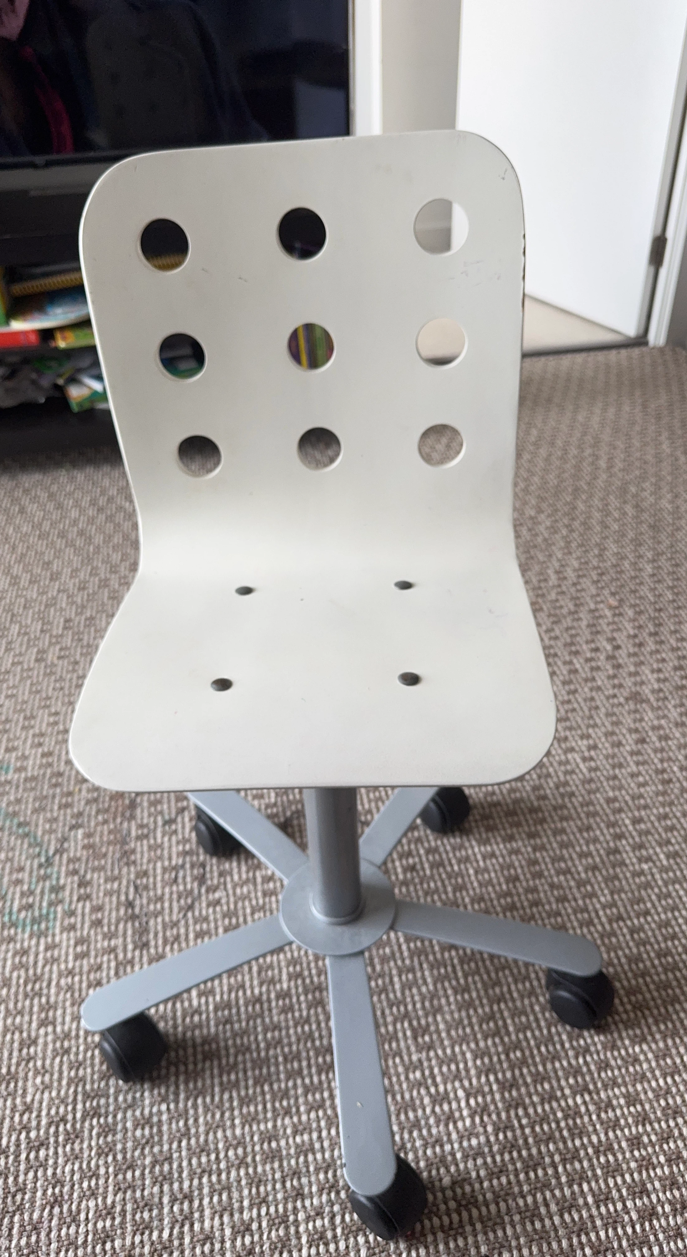 IKEA White Swivel Chair