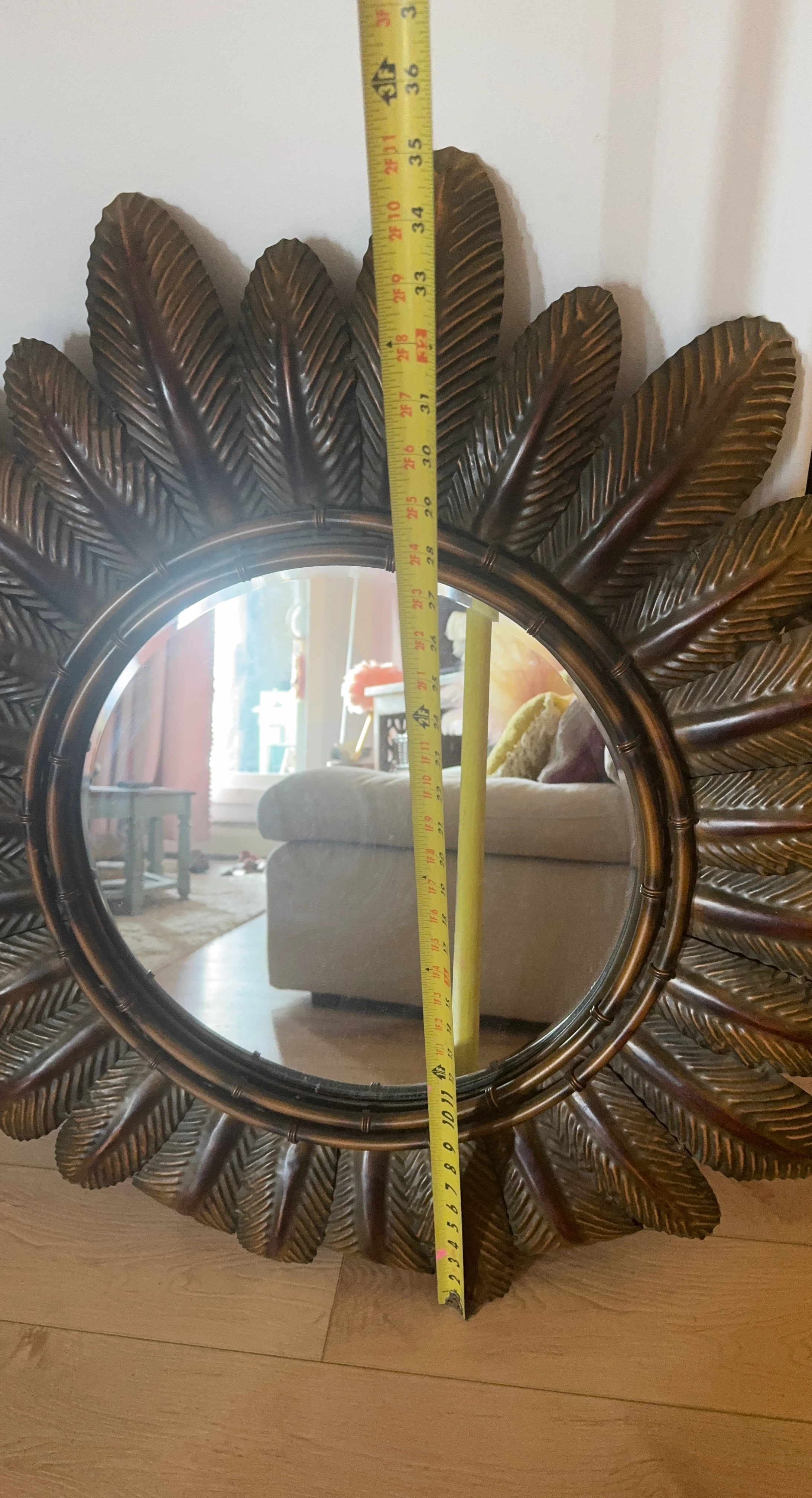 Decorative Sunburst Mirror - photo 2