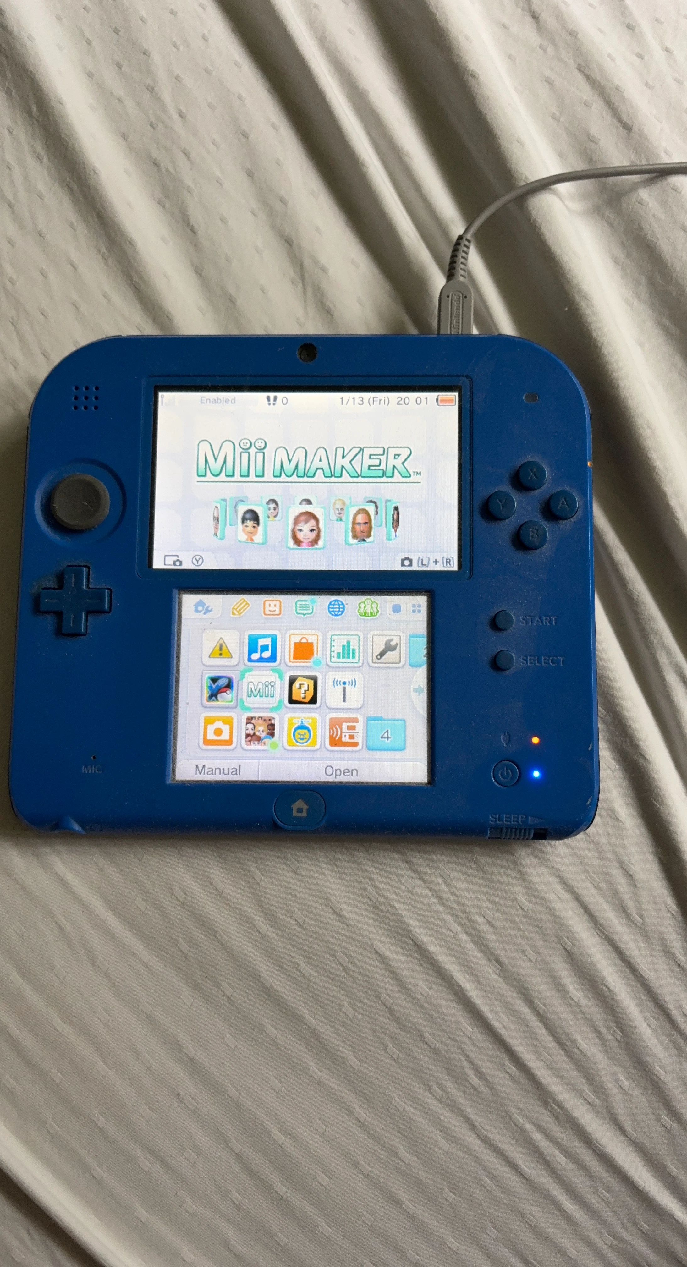 Blue Nintendo 2DS XL Handheld Console