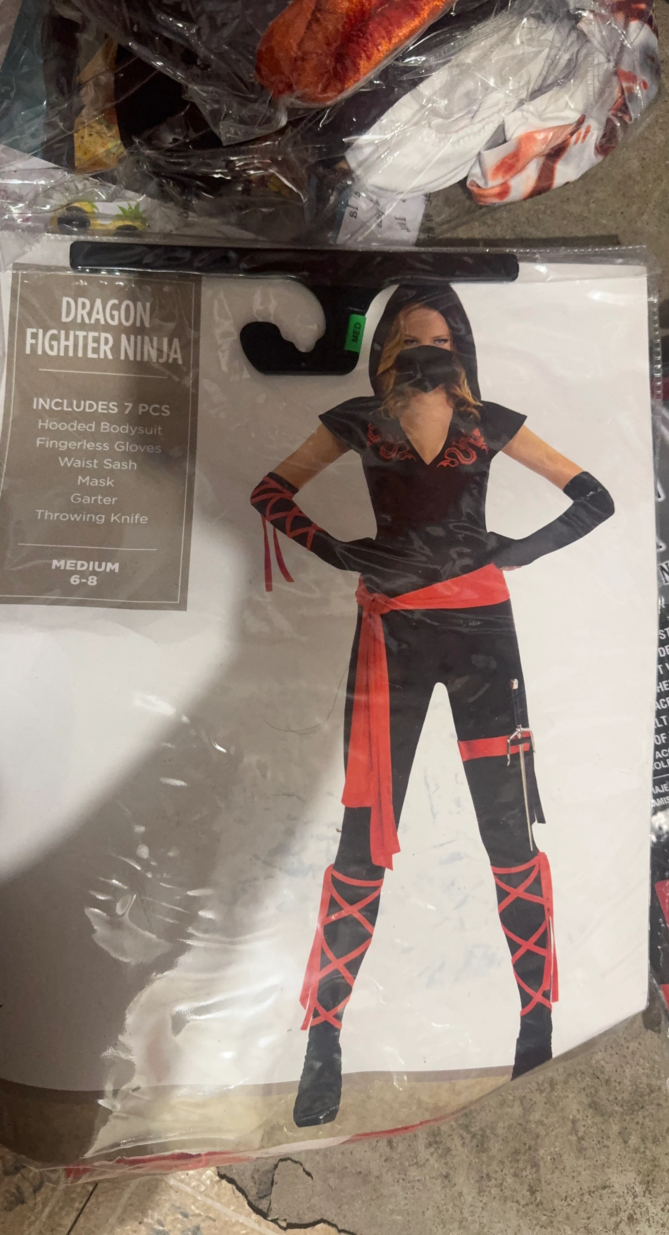 Dragon Fighter Ninja Costume Medium 6-8