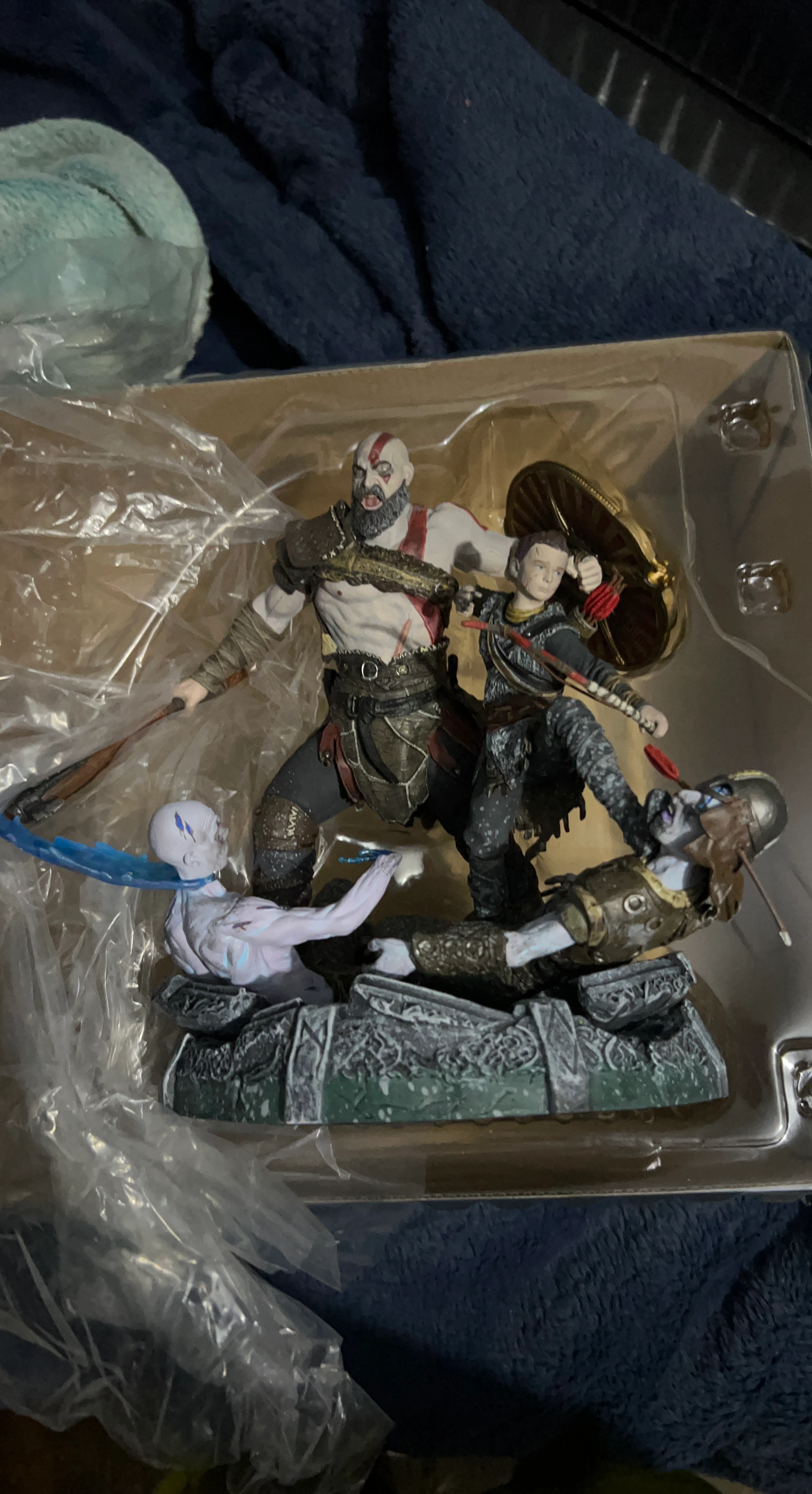God of War Kratos and Atreus Statue