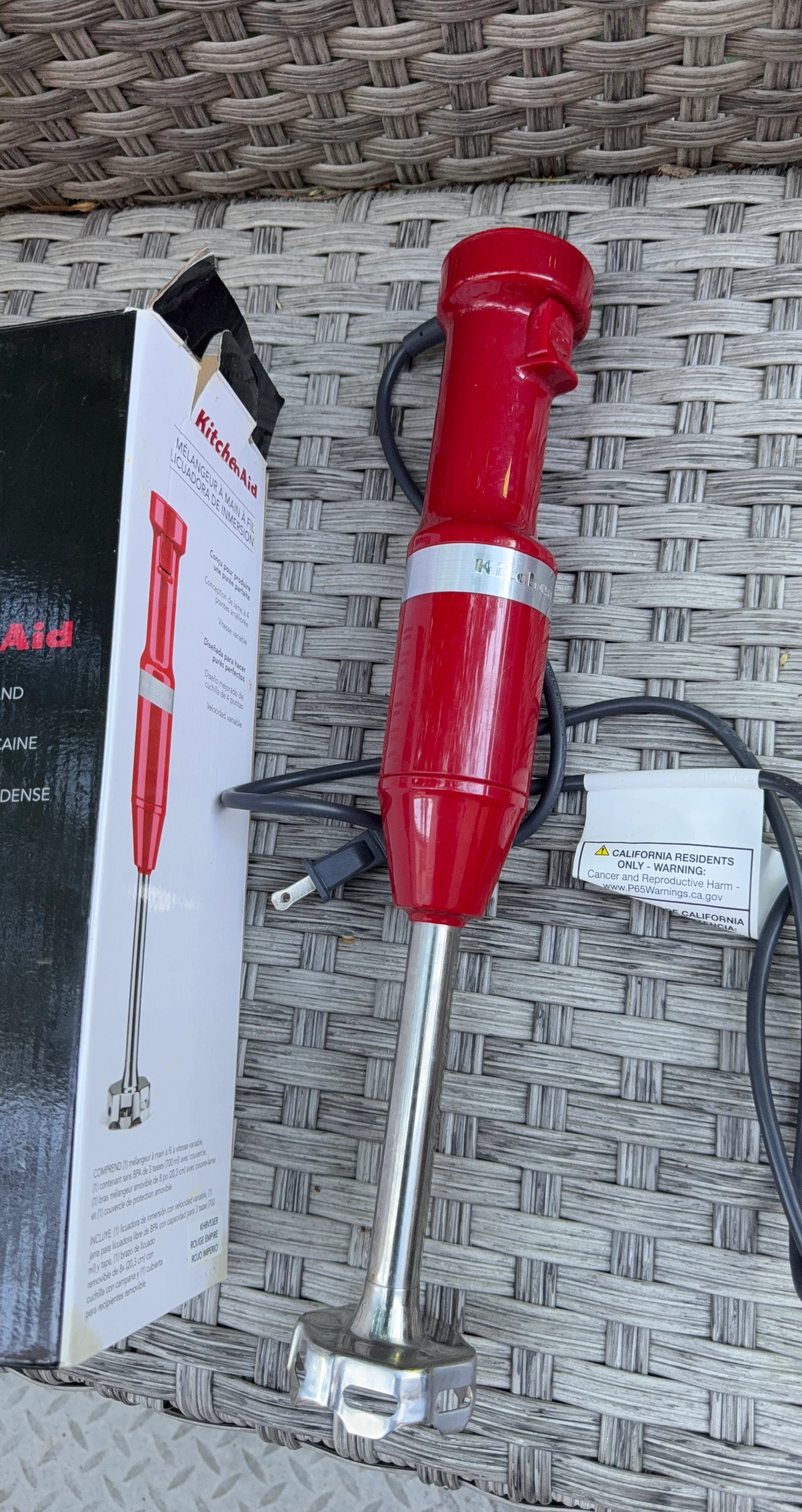 KitchenAid Hand Blender Rouge Empire