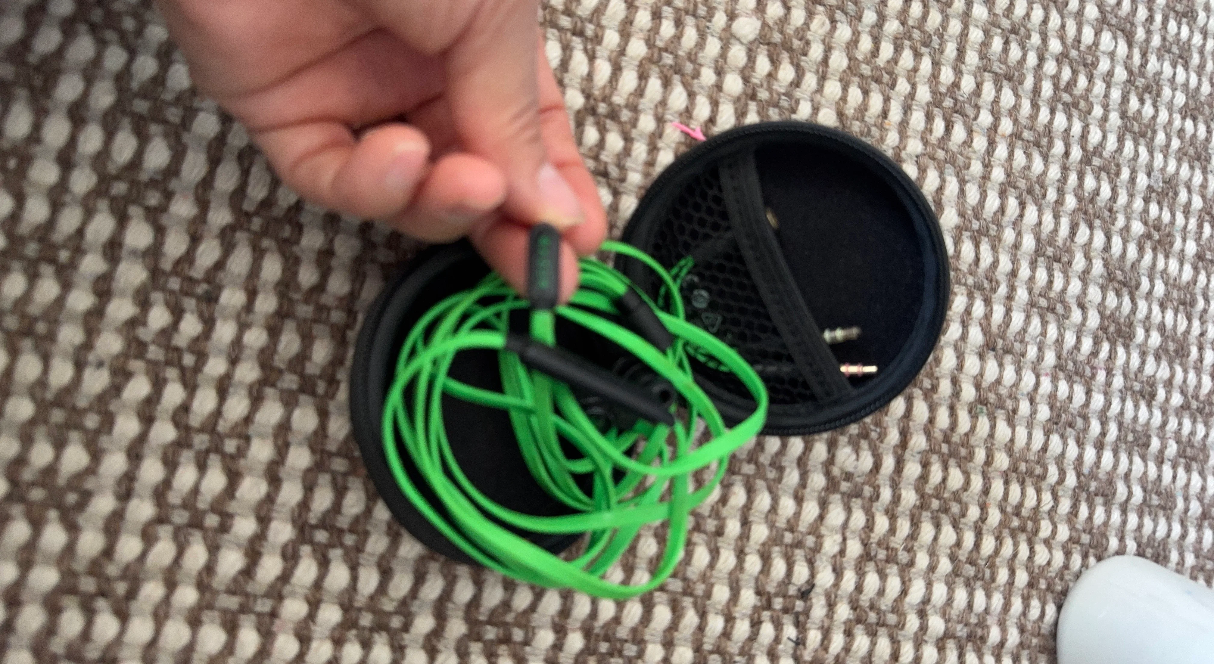 Razer Green Earbuds with Carrying Case