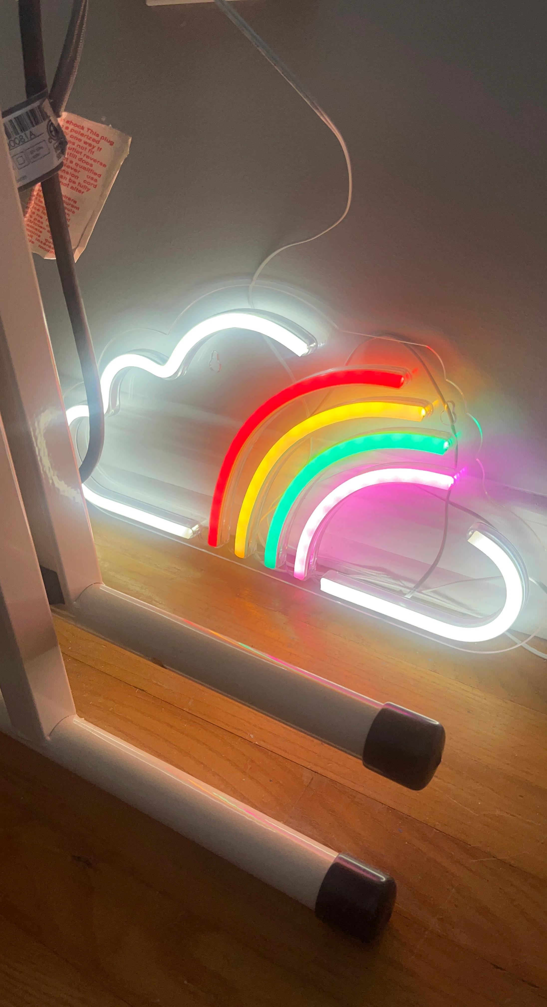 Cloud and Rainbow Neon Sign