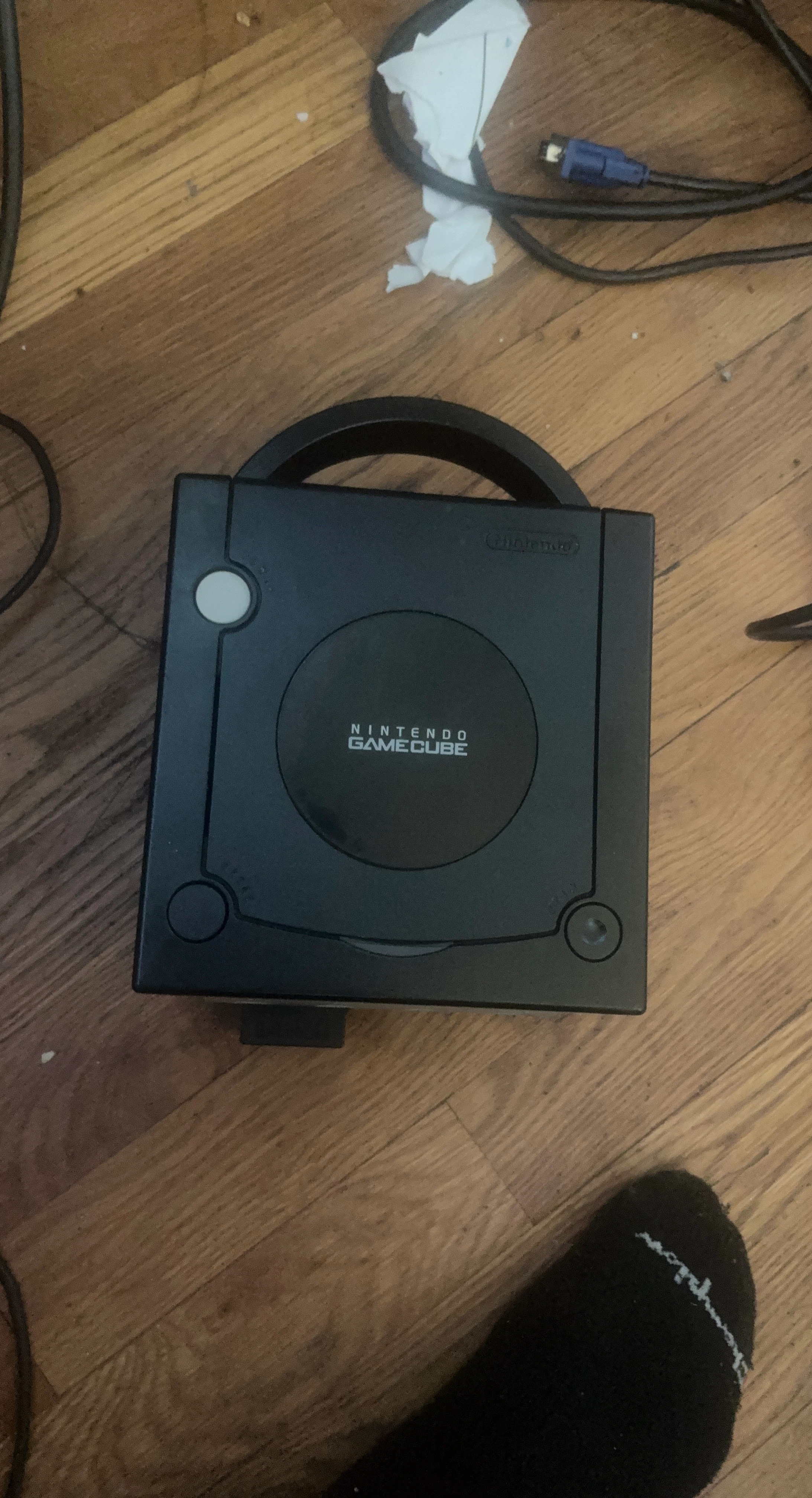 Nintendo GameCube with memory card