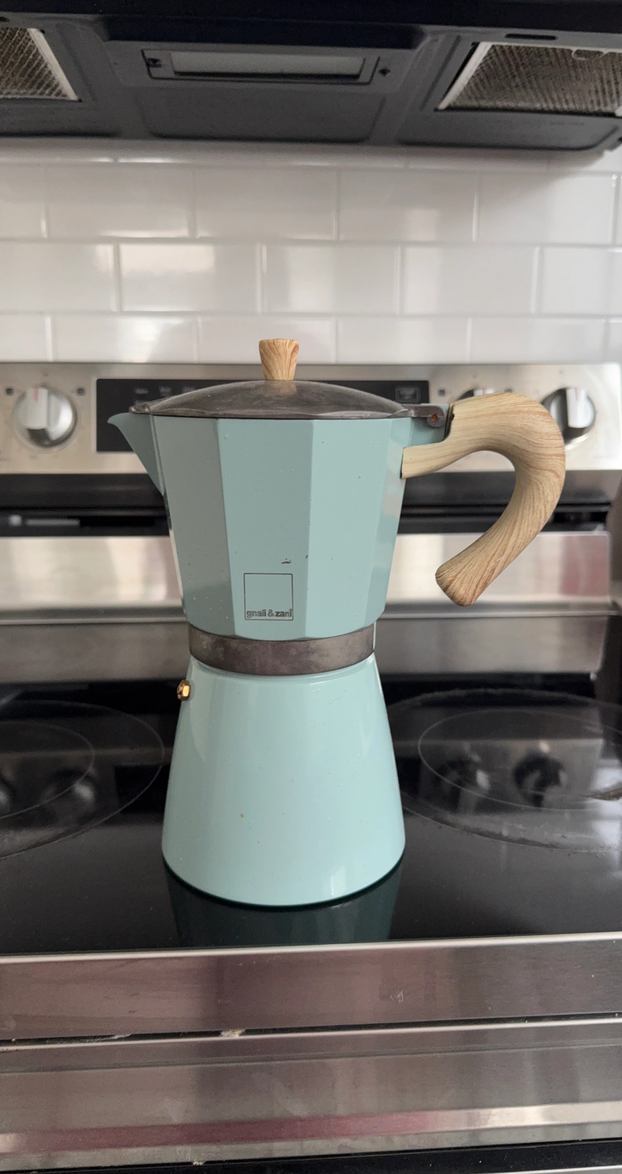Vintage Italian stovetop moka pot