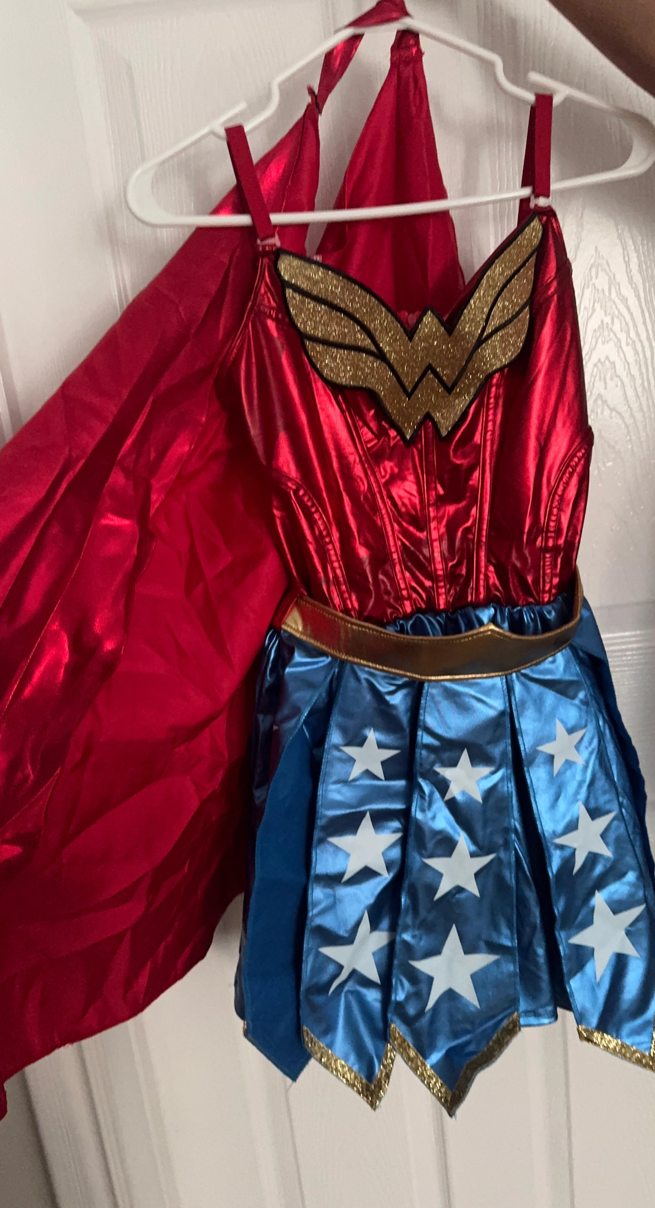 Wonder Woman Costume Dress with Cape