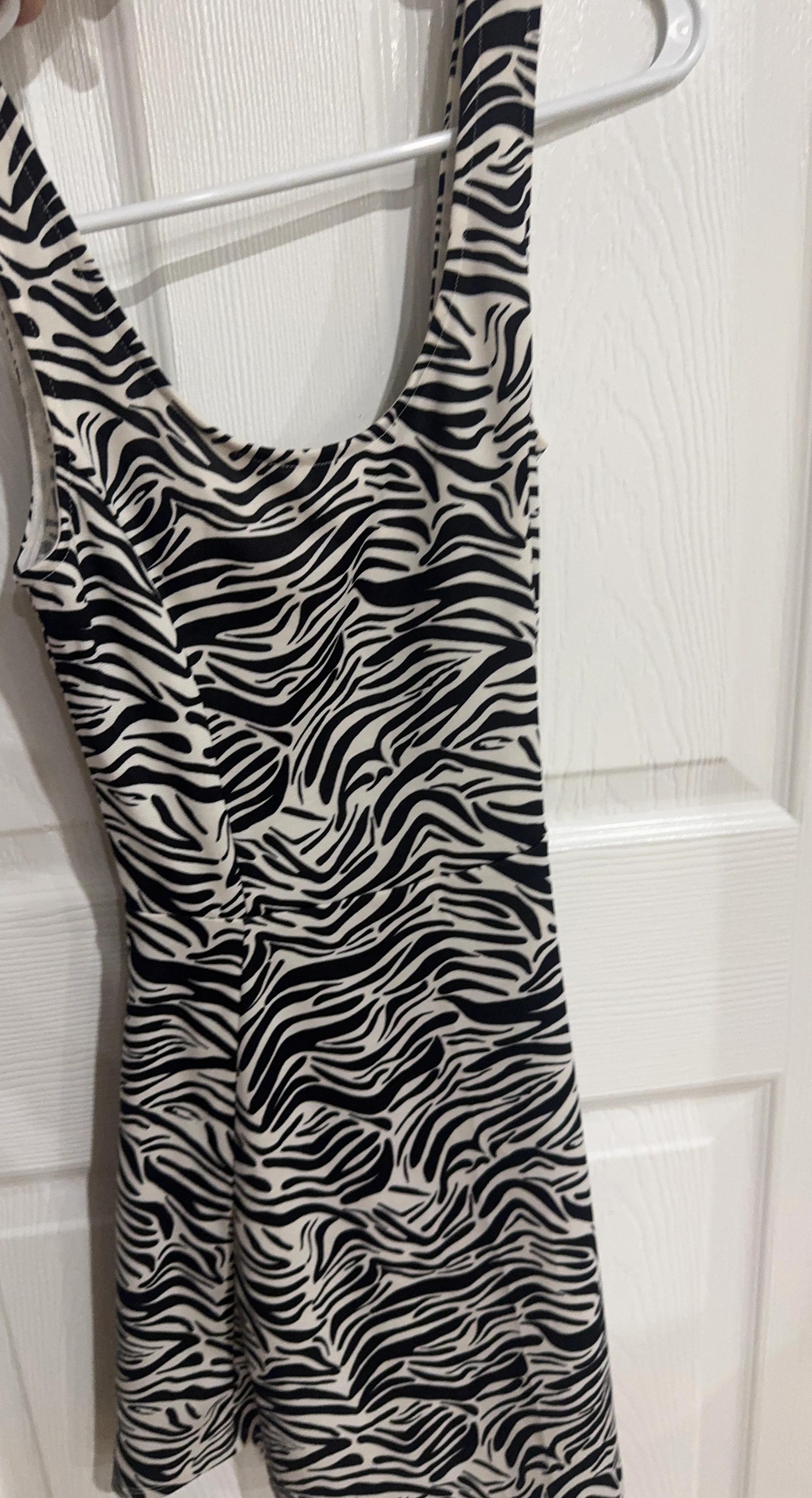 Zebra Print Tank Dress