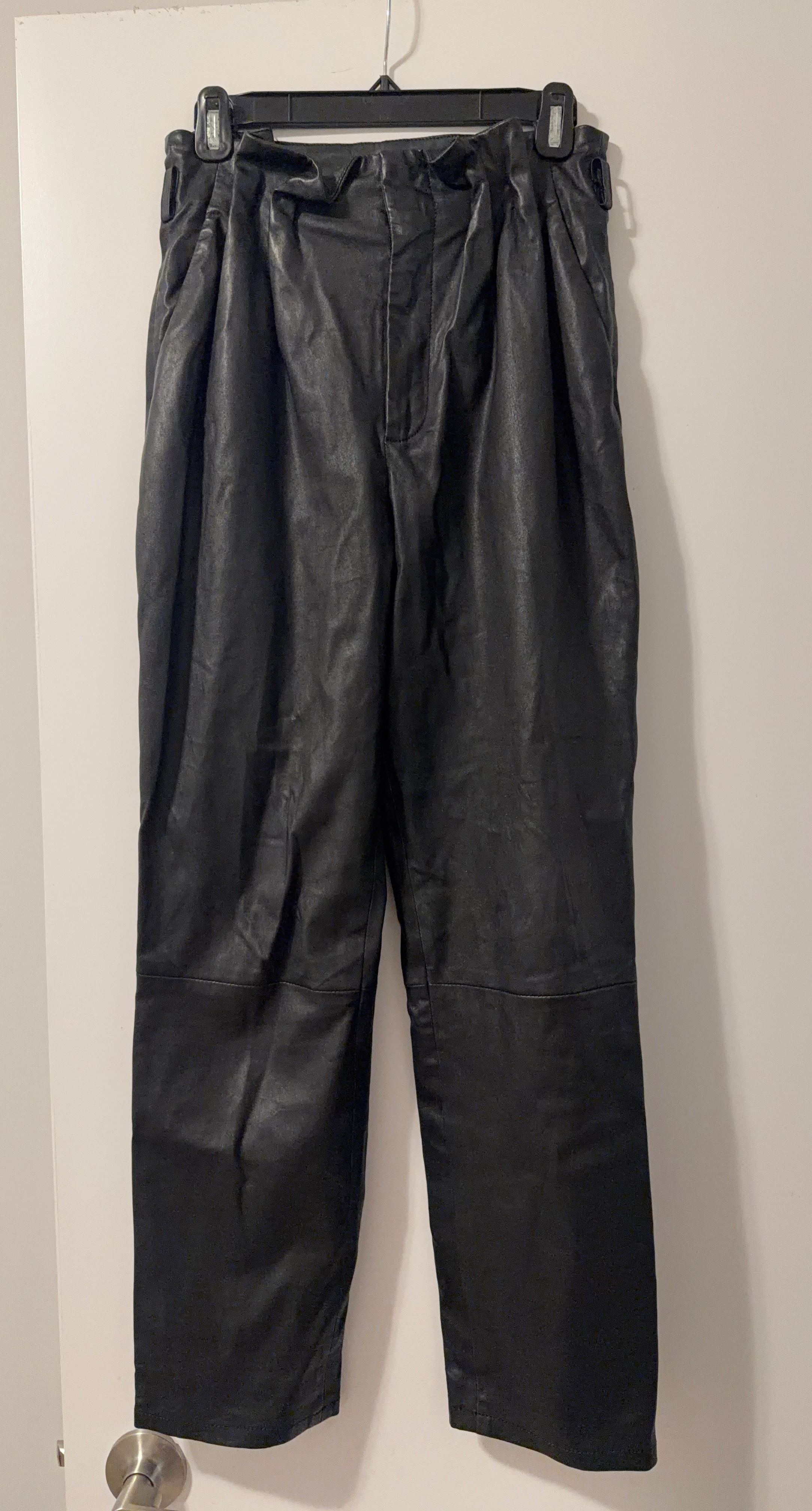 Lovers + Friends Black Faux Leather Pants