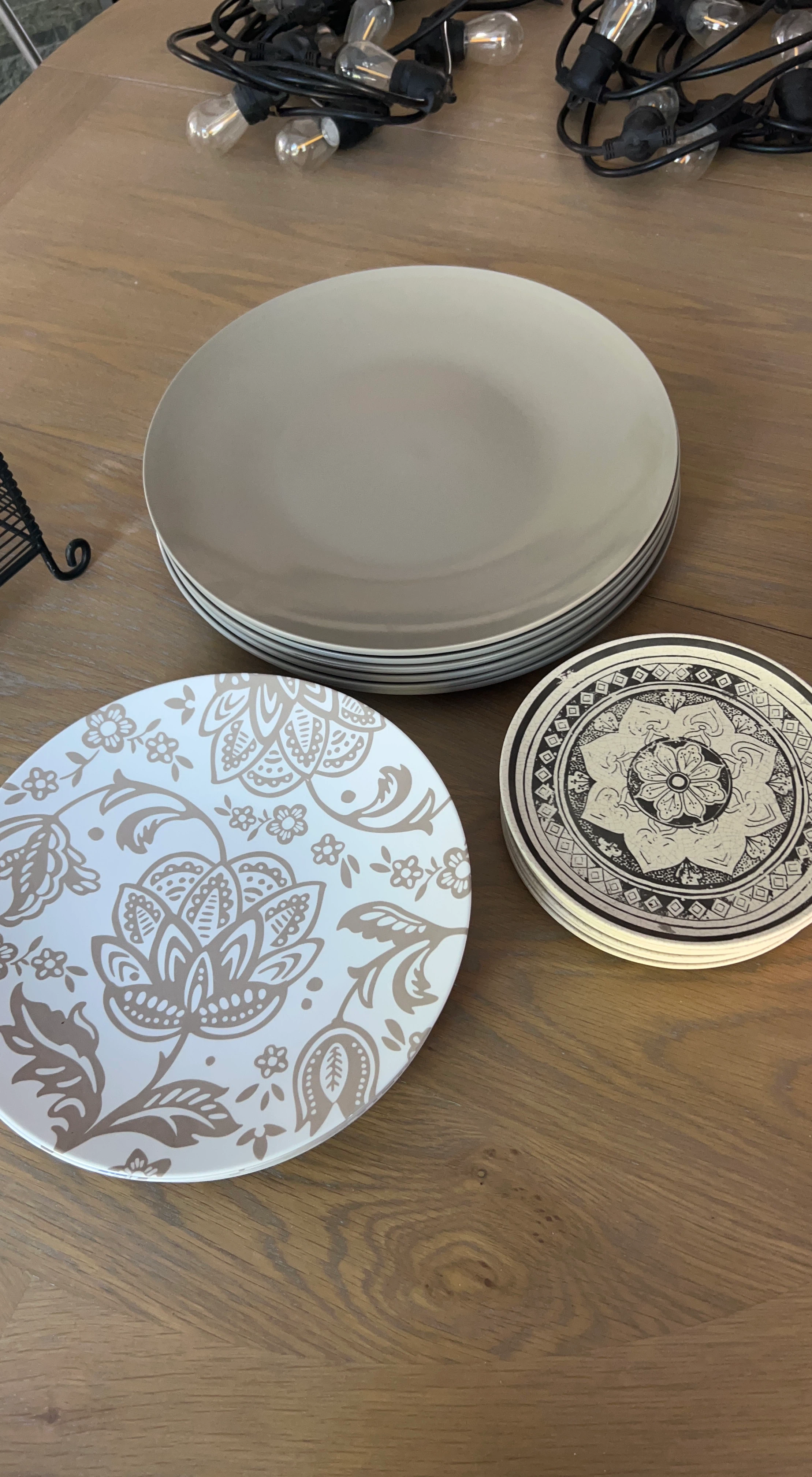 PC Set of outdoor plates for 6
