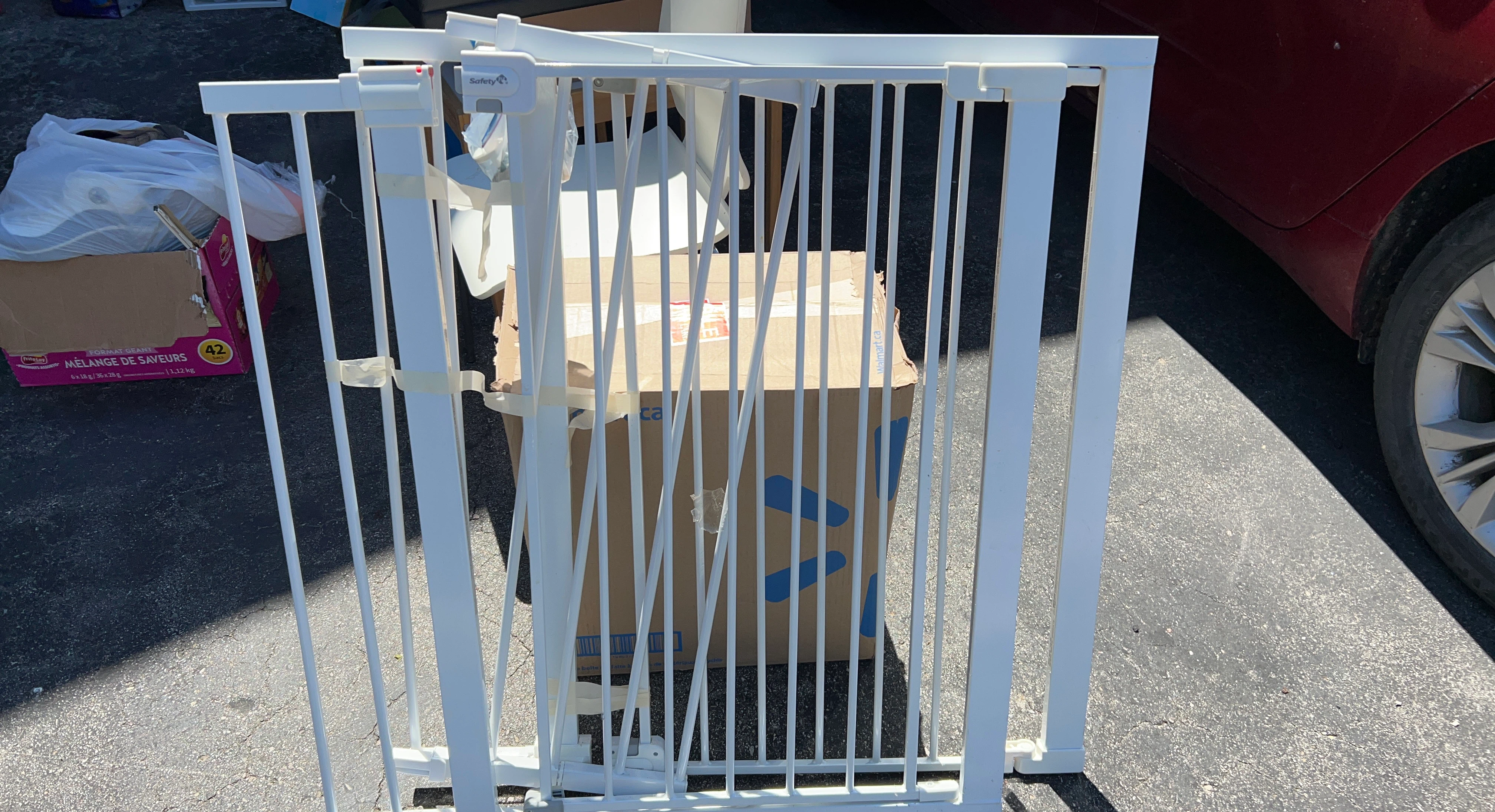 2x Safety 1st White Metal Baby Gate