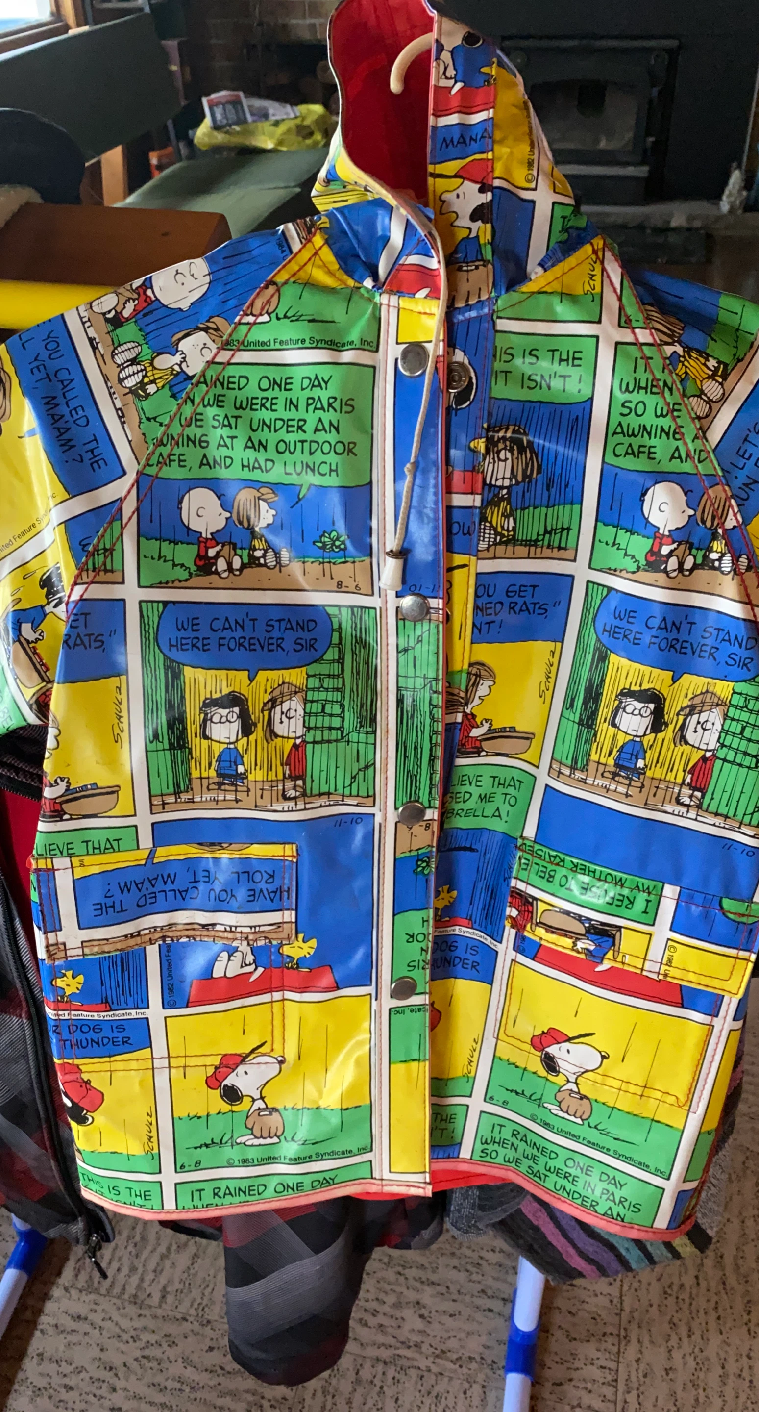 Peanuts Snoopy Comic Strip Raincoat