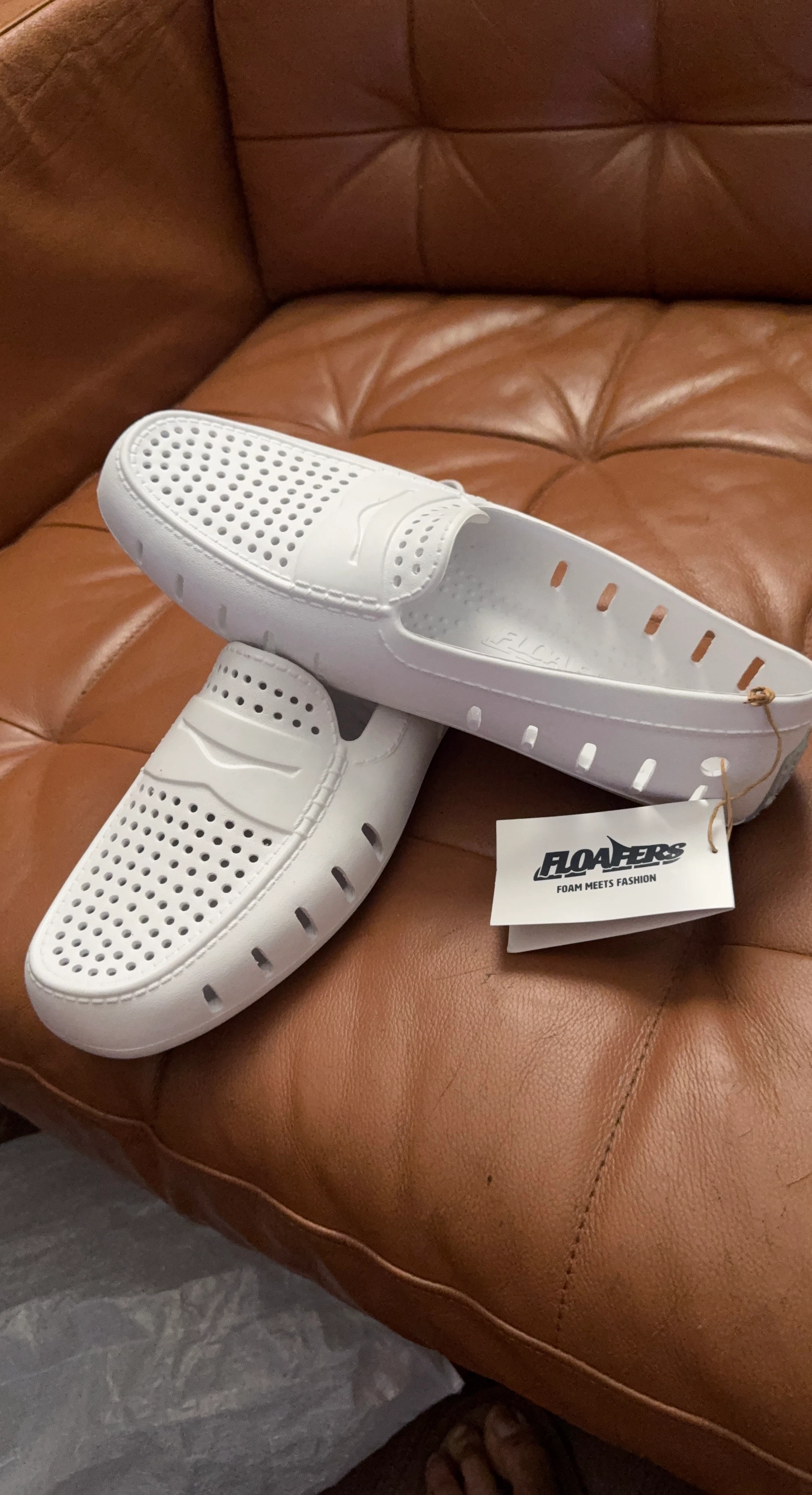 Floafers White Loafers Size 12