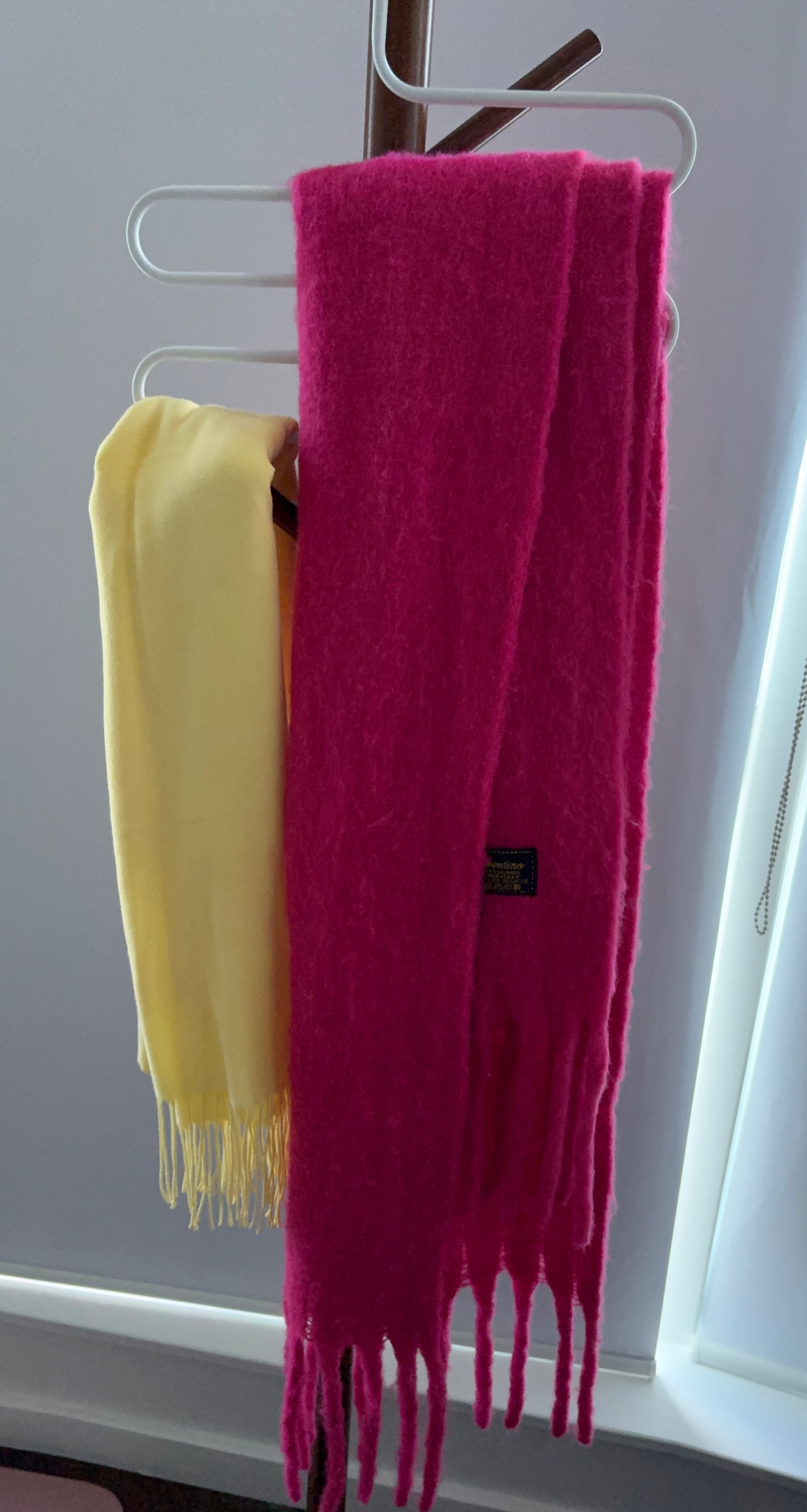 Pink and Yellow Scarves