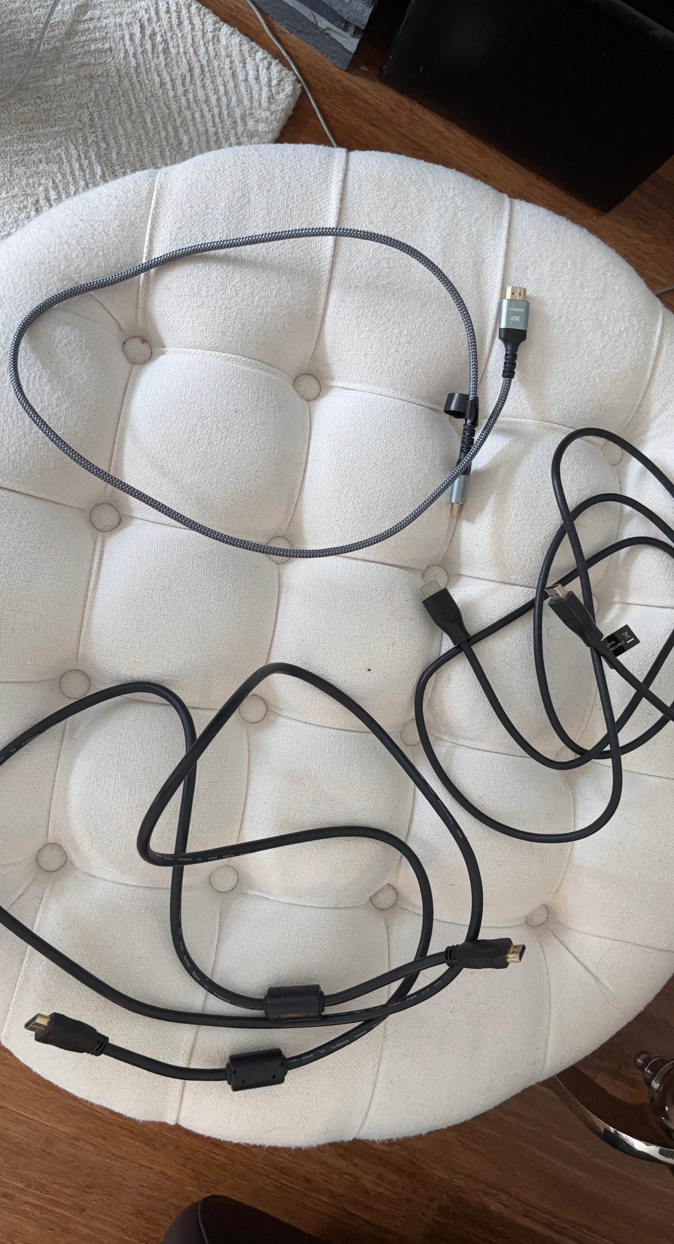 Assorted HDMI and USB Cables