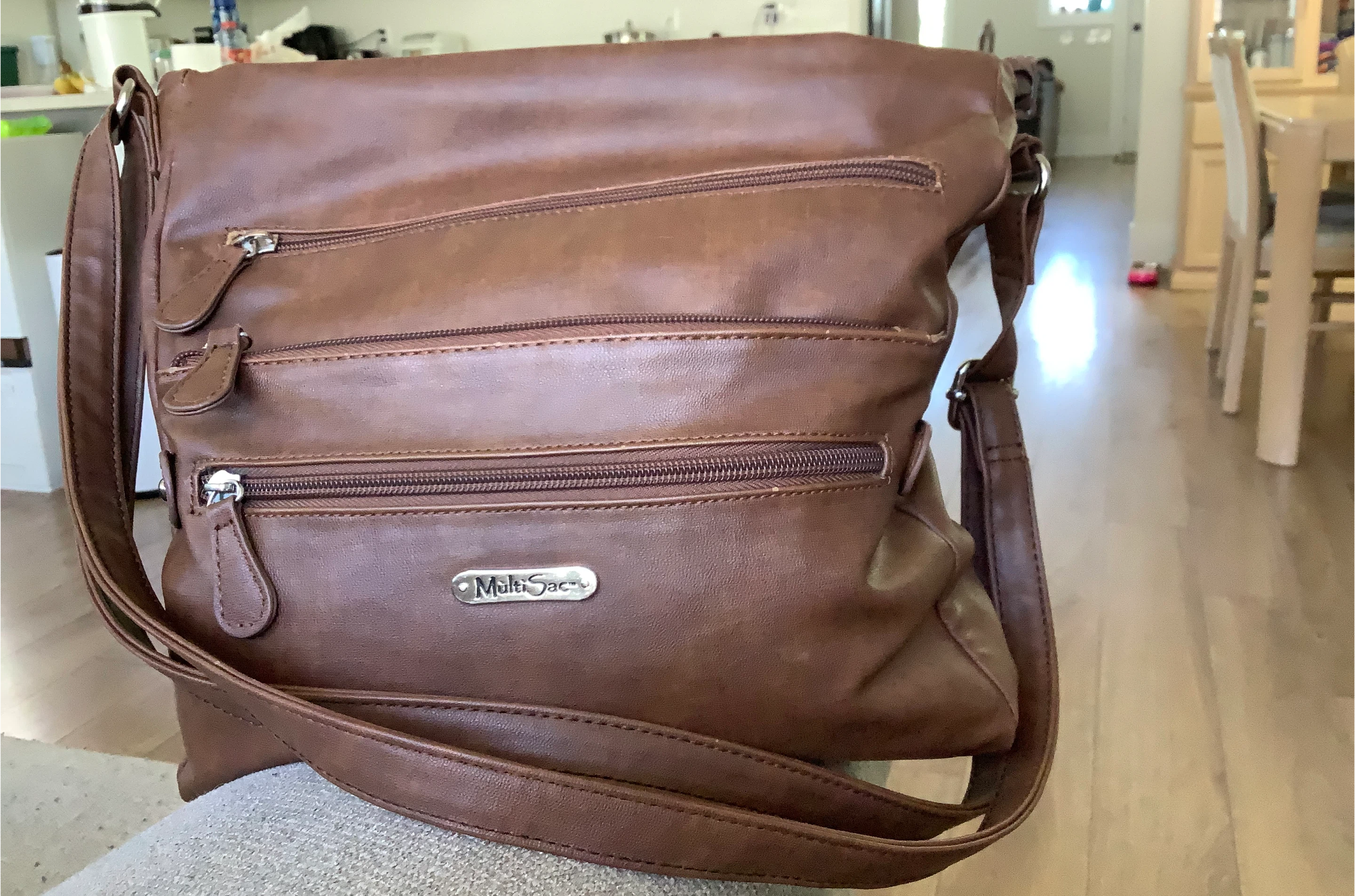 Brown Multi-Sac Crossbody Bag