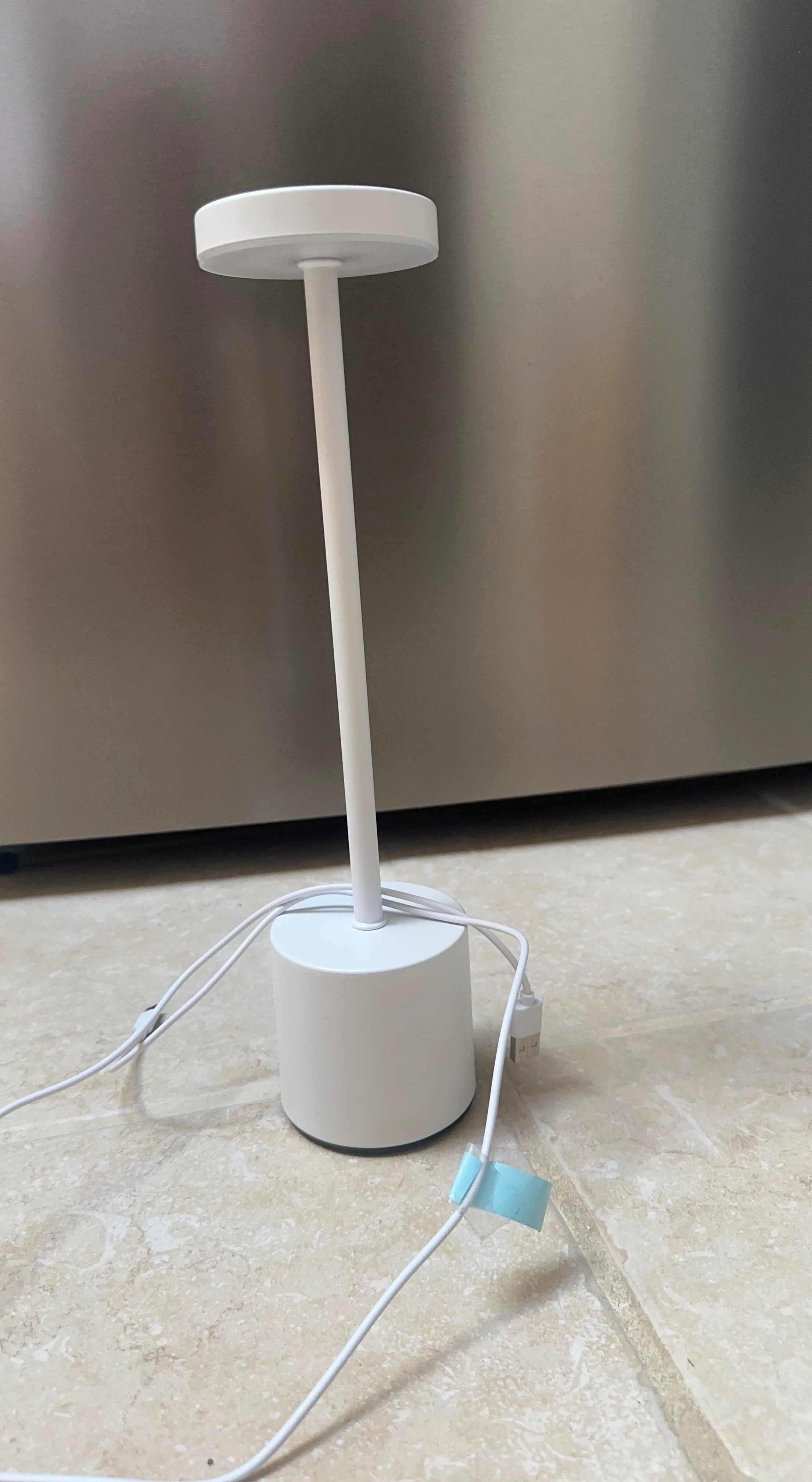 White LED Desk Lamp with USB Cable