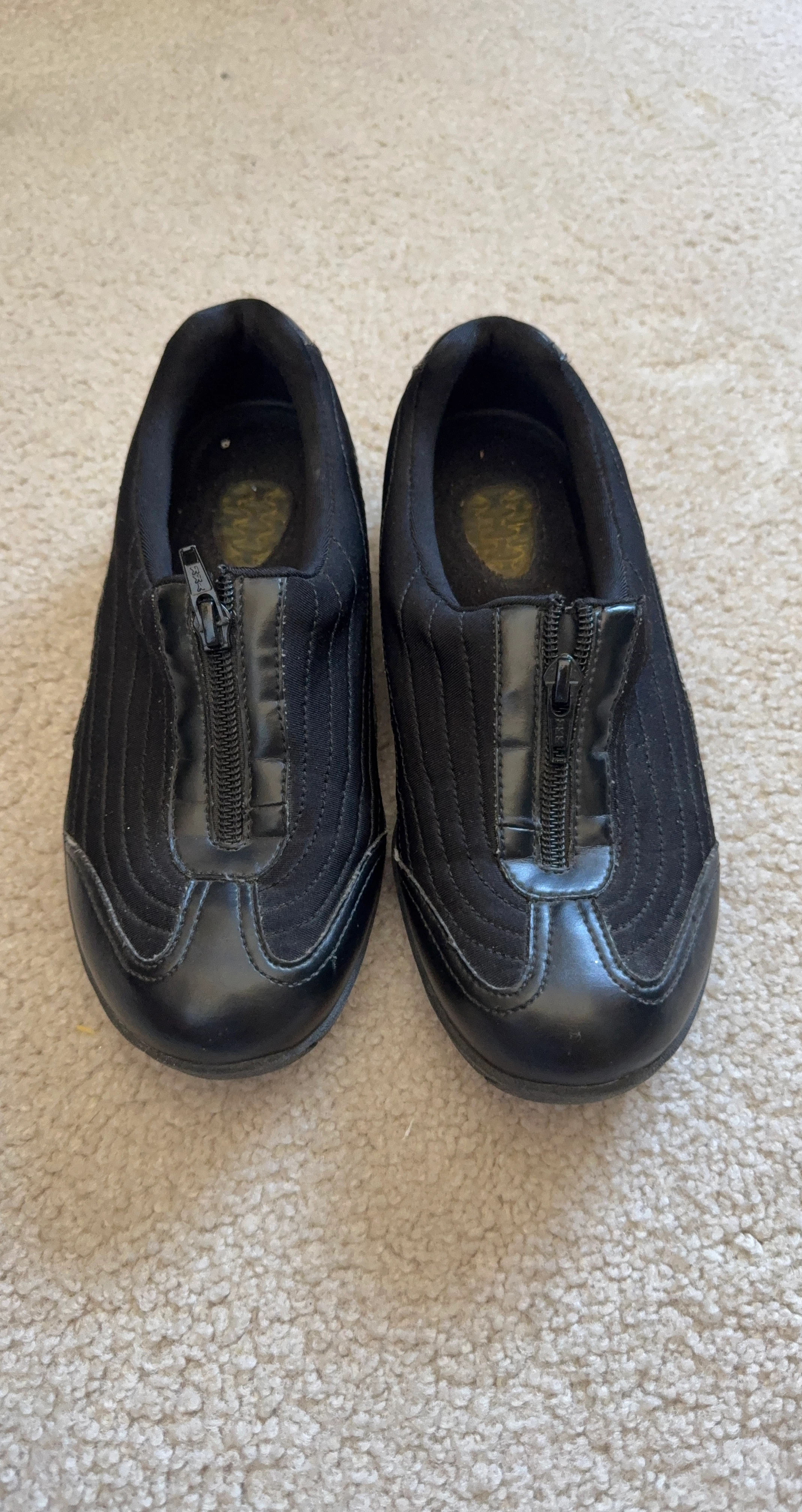 Dr. Scholl's Black Zip-Up Comfort Shoes