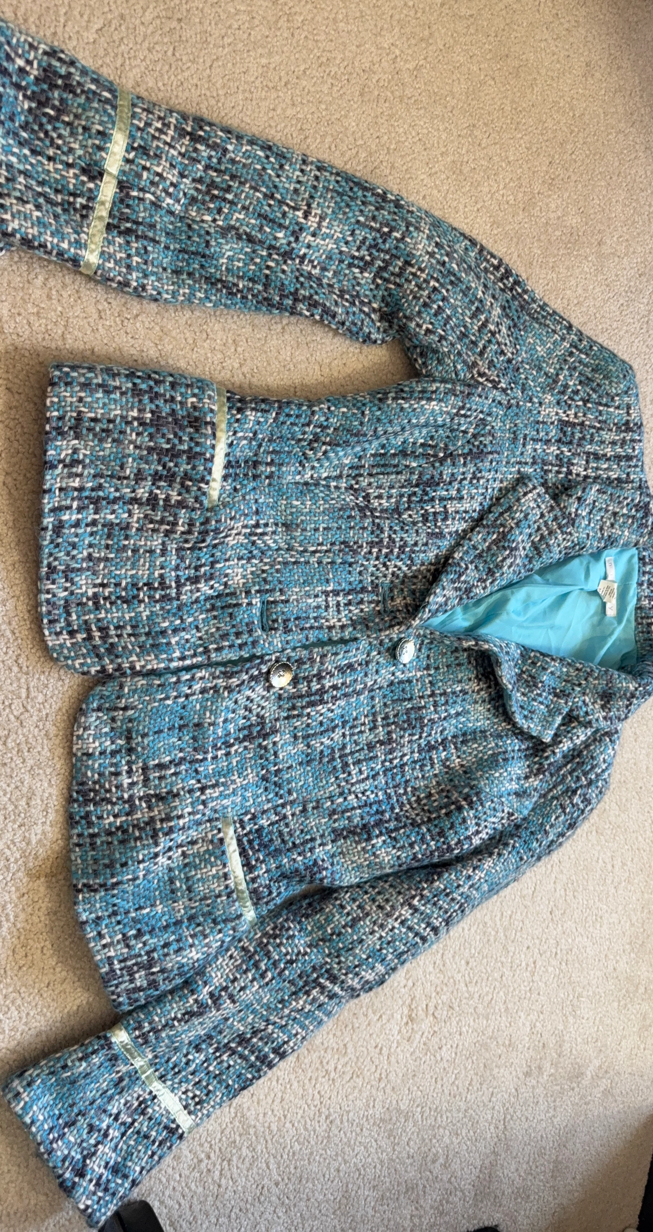 Ninety Women's Tweed Blazer - Size 10
