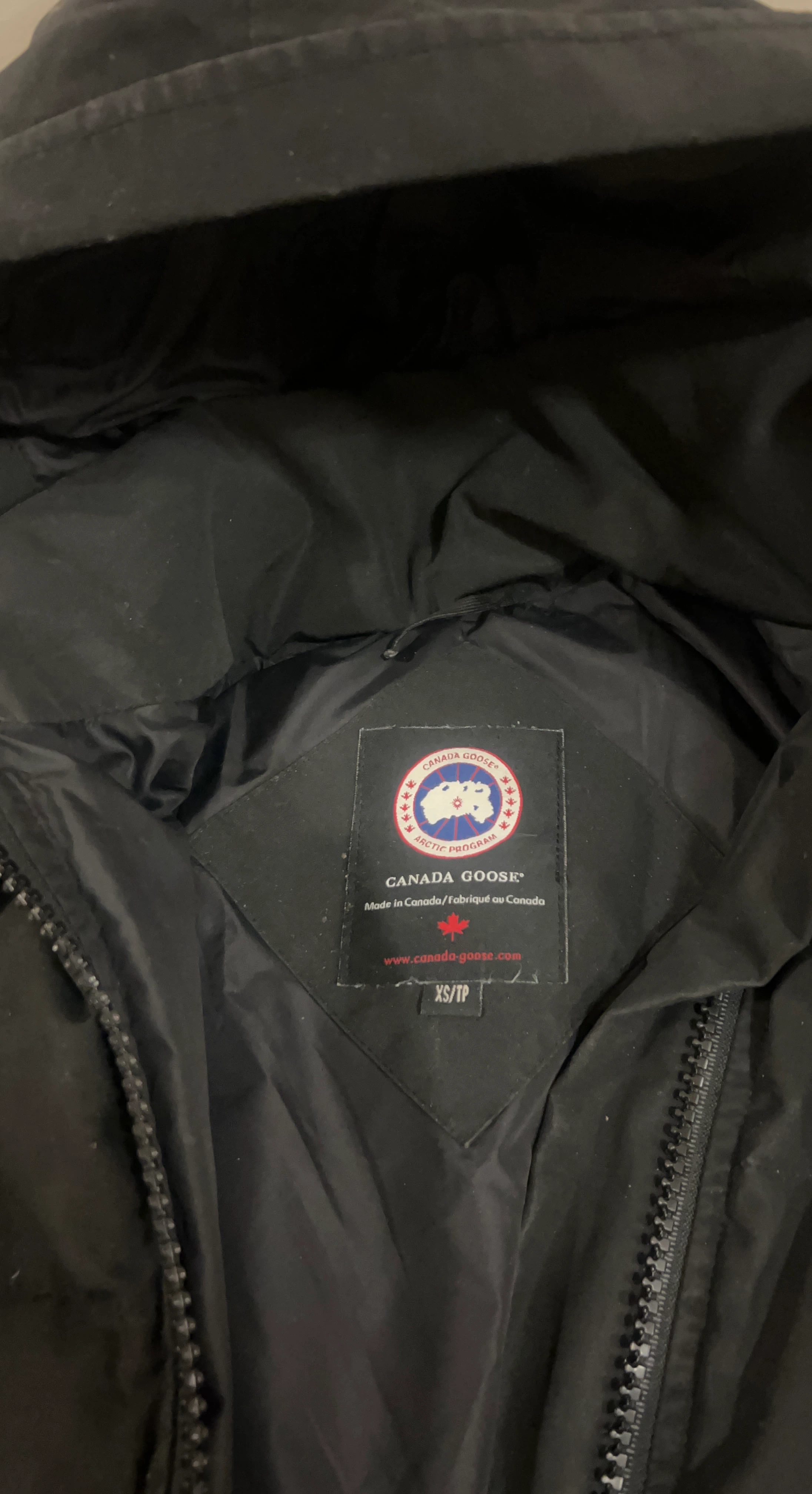 Canada Goose woman’s Black Down Parka Jacket