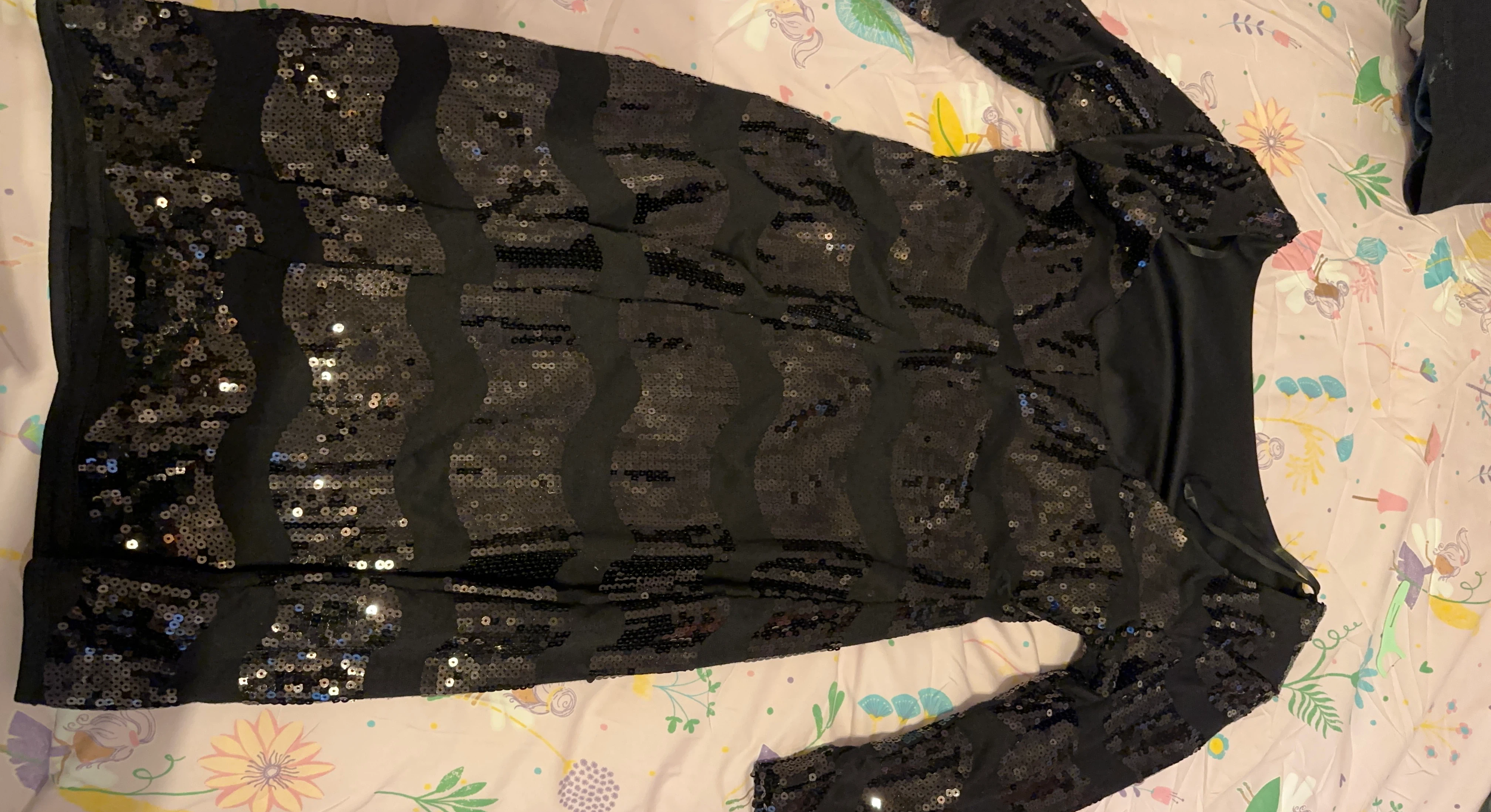 Black Sequin Dress